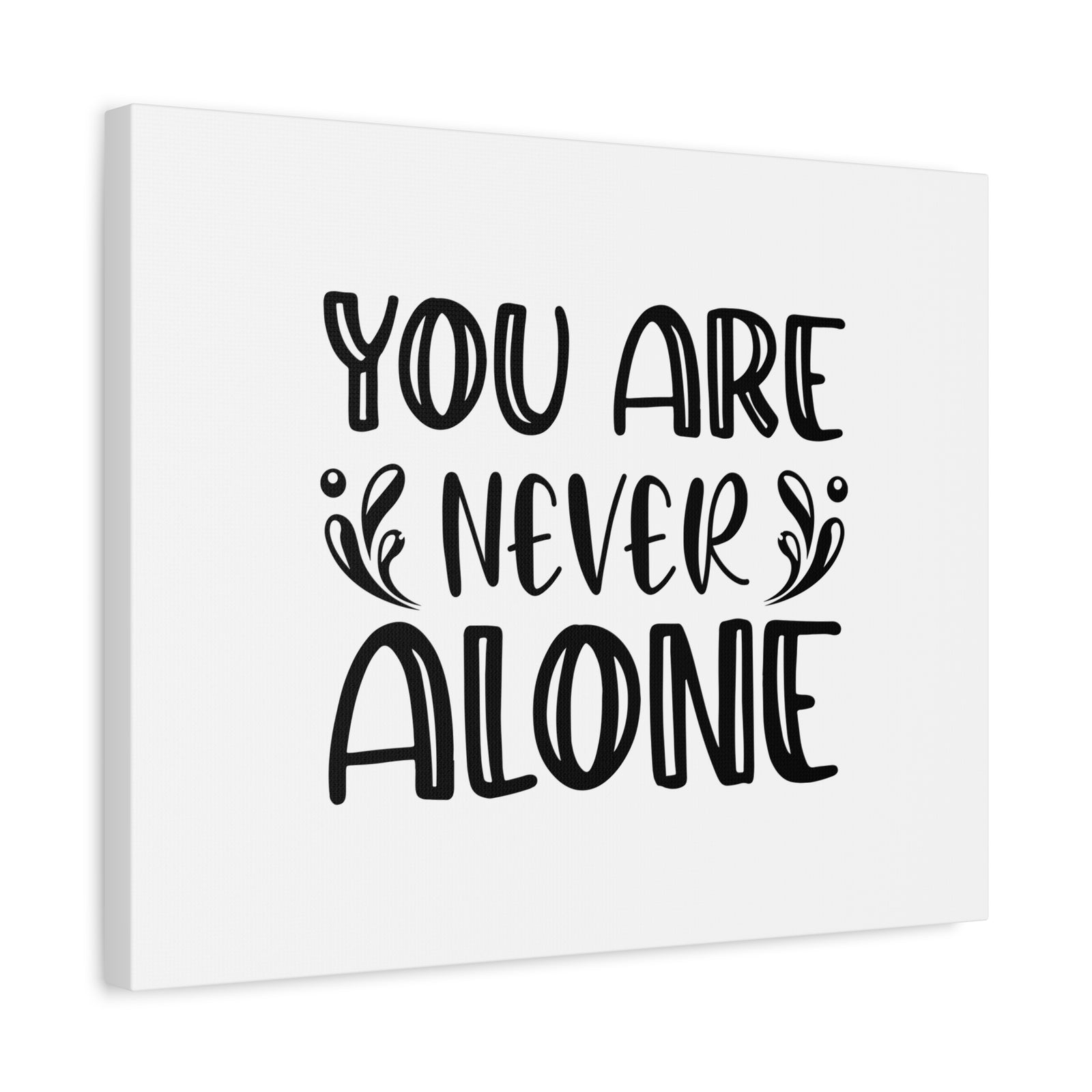 Scripture Canvas You Are Never Alone Psalm 23:4 Splash Christian Wall Art Bible Verse Print Ready to Hang-Express Your Love Gifts