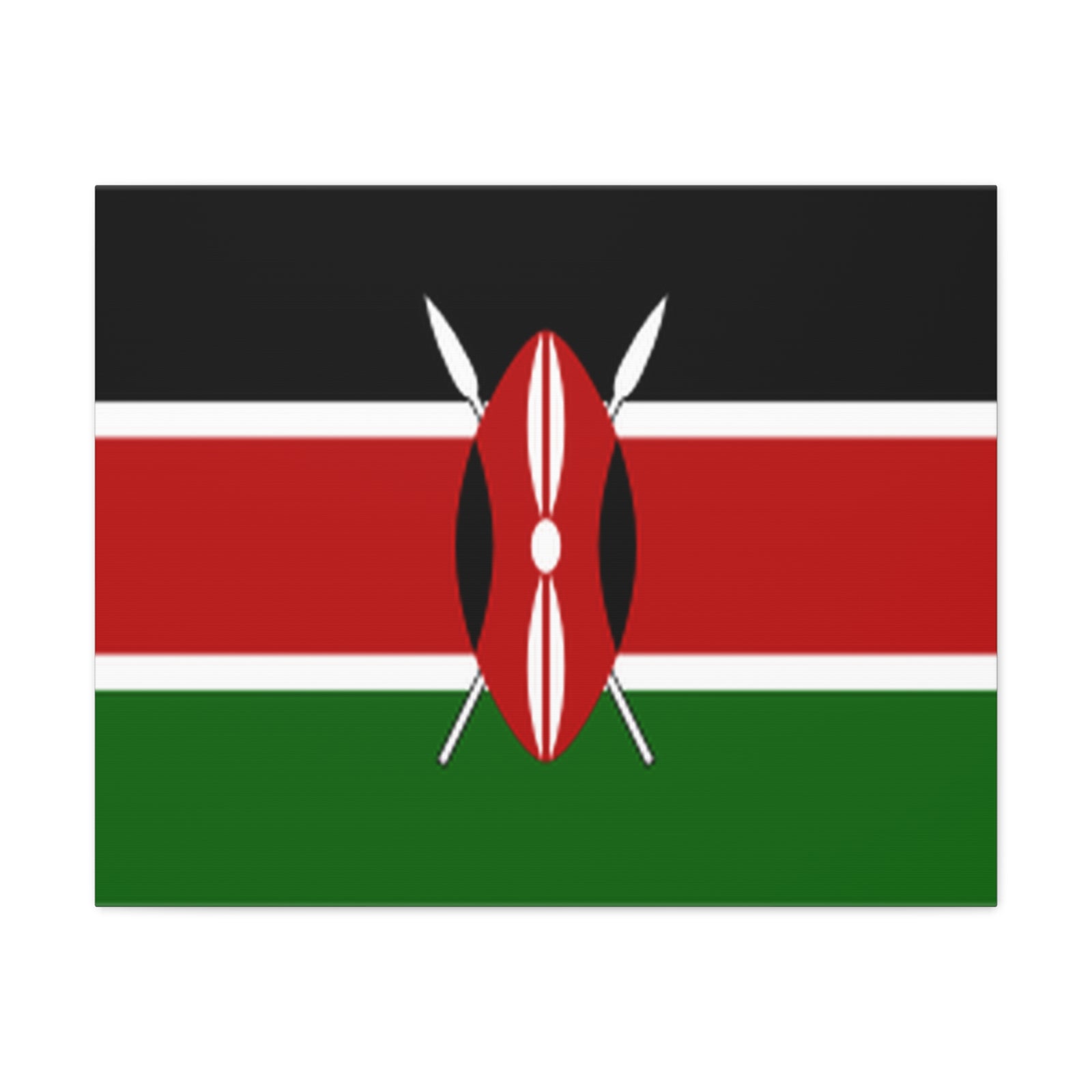 Kenya Country Flag Canvas Vibrant Wall Art Unframed Home Decor-Express Your Love Gifts