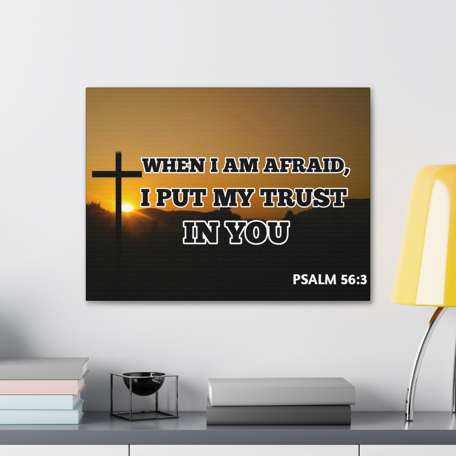 Scripture Walls My Trust In You Psalm 56:3 Bible Verse Canvas Christian Wall Art Ready to Hang-Express Your Love Gifts