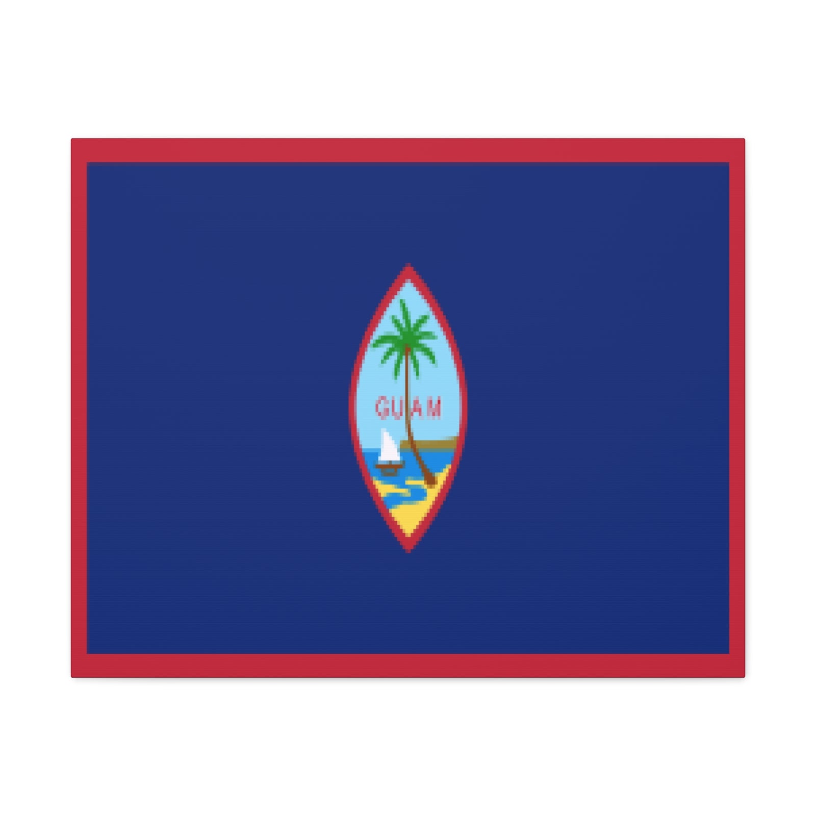 Guam Country Flag Canvas Vibrant Wall Art Unframed Home Decor-Express Your Love Gifts
