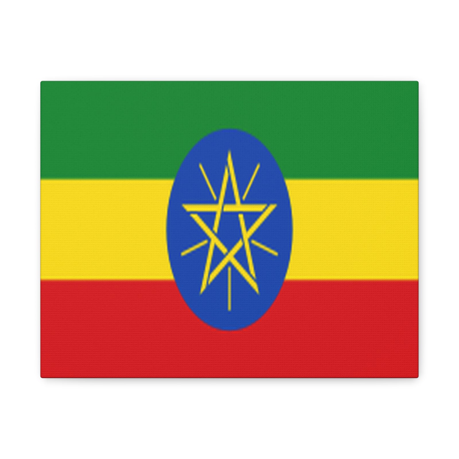 Ethiopia Country Flag Canvas Vibrant Wall Art Unframed Home Decor-Express Your Love Gifts