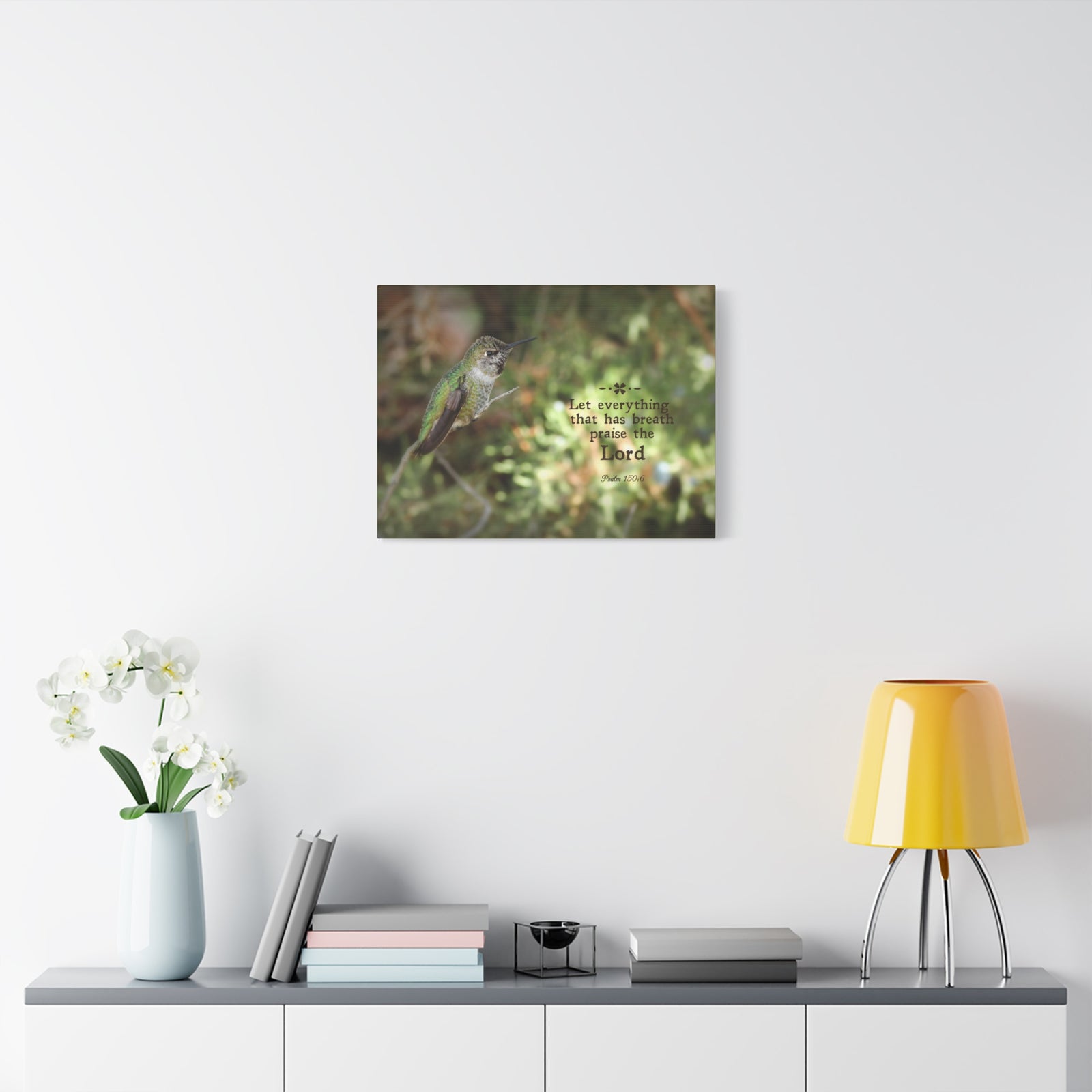 Scripture Walls Praise The Lord Psalm 150:6 Bible Verse Canvas Christian Wall Art Bible Verse Print Ready To Hang-Express Your Love Gifts