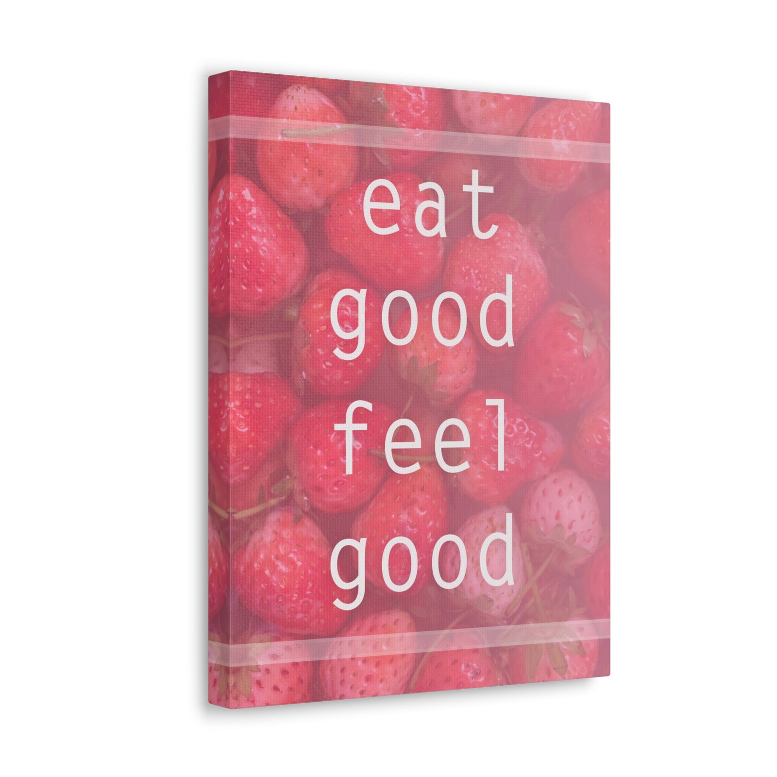 Inspirational Quote Canvas Eat Good Feel Good Motivational Print Ready to Hang Artwork-Express Your Love Gifts