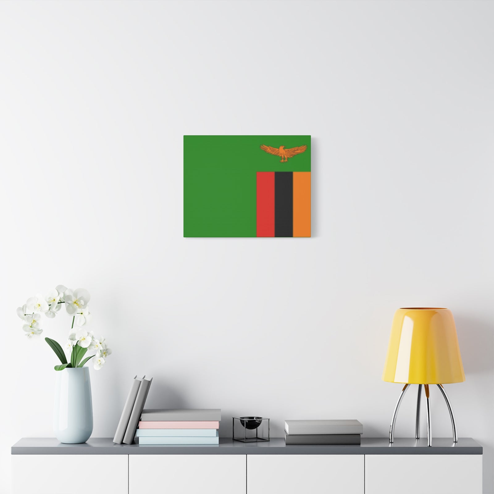 Zambia Country Flag Canvas Vibrant Wall Art Unframed Home Decor-Express Your Love Gifts