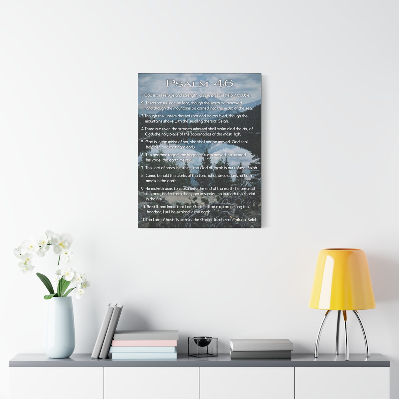 Scripture Walls Lord Reign In Me Psalm 46:11 Colored Christian Wall Art Print Ready to Hang-Express Your Love Gifts