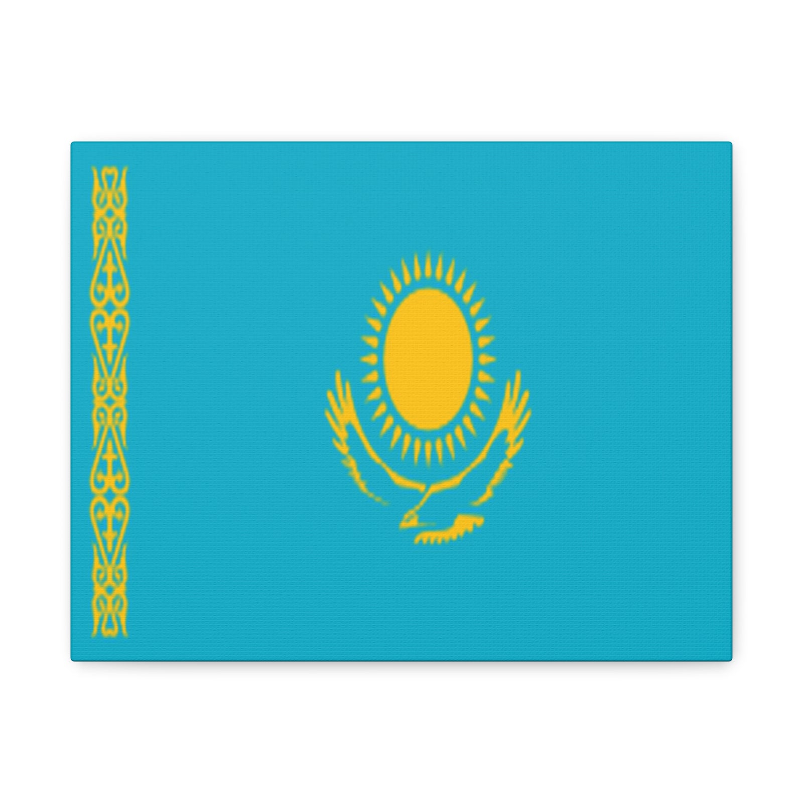 Kazakhstan Country Flag Canvas Vibrant Wall Art Unframed Home Decor-Express Your Love Gifts