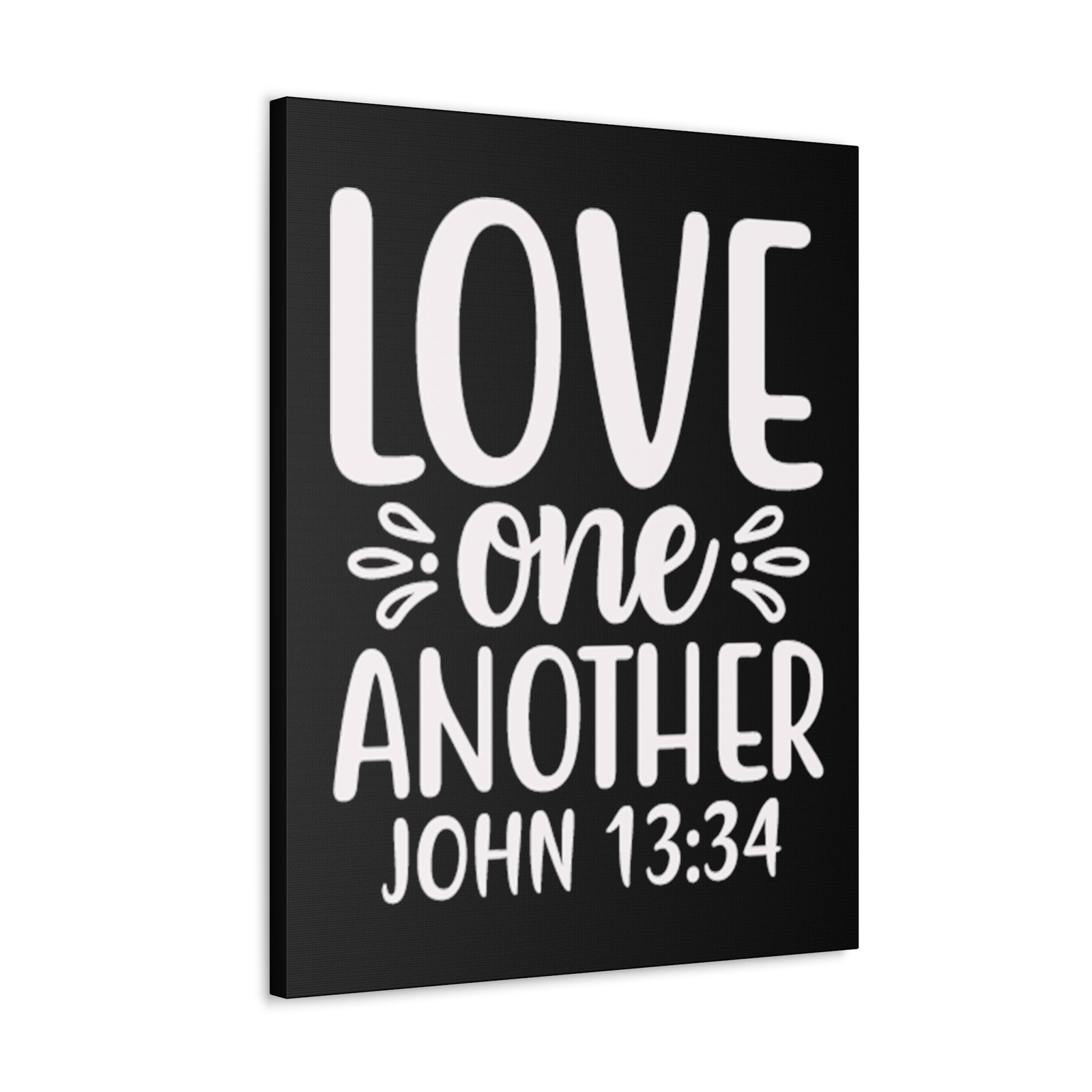 Scripture Walls John 13:34 Love One Another Bible Verse Canvas Christian Wall Art Ready to Hang Unframed-Express Your Love Gifts