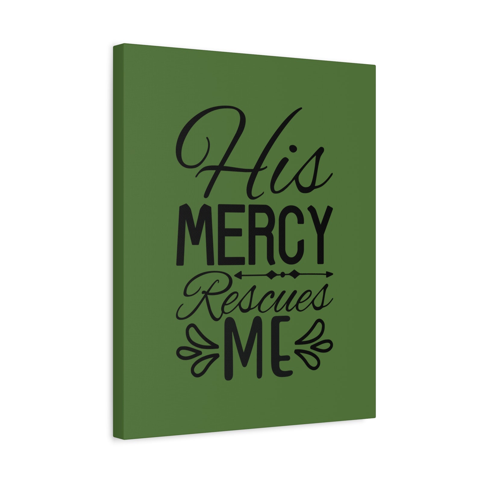Scripture Walls Rescues Me Dark Green Psalm 71:2 Bible Canvas Christian Wall Art Ready to Hang-Express Your Love Gifts
