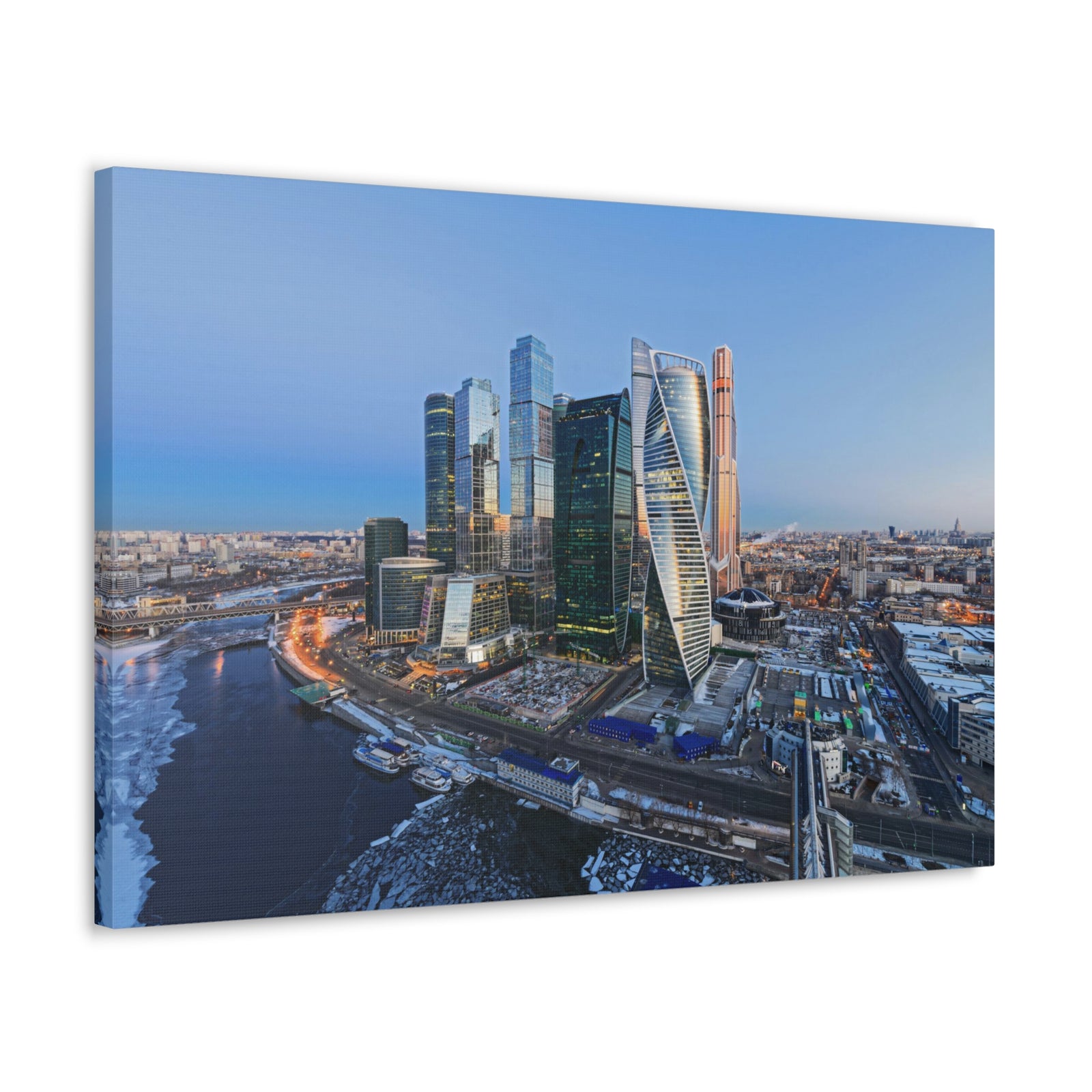 Moscow Daytime Skyline Canvas Artwork High-Quality Breathtaking Stunning Cityscape for Home Decor Ready to Hang-Express Your Love Gifts
