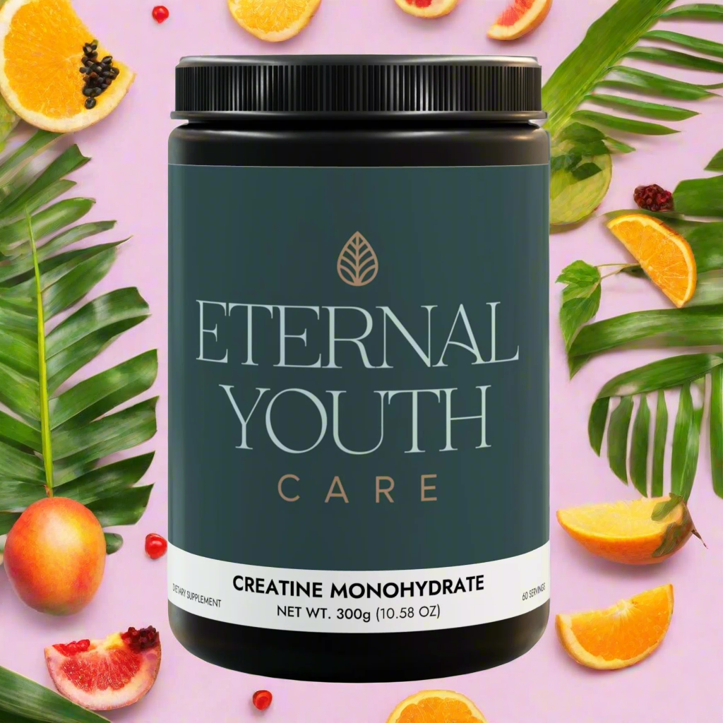 Eternal Youth Care Creatine Monohydrate Supplement – Muscle Recovery & Performance Non-GMO, Lactose-Free (300g / 10.58oz)-Express Your Love Gifts