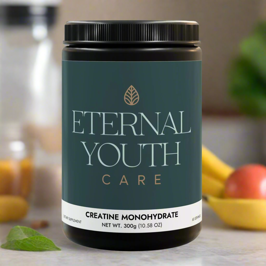 Eternal Youth Care Creatine Monohydrate Supplement – Muscle Recovery & Performance Non-GMO, Lactose-Free (300g / 10.58oz)-Express Your Love Gifts