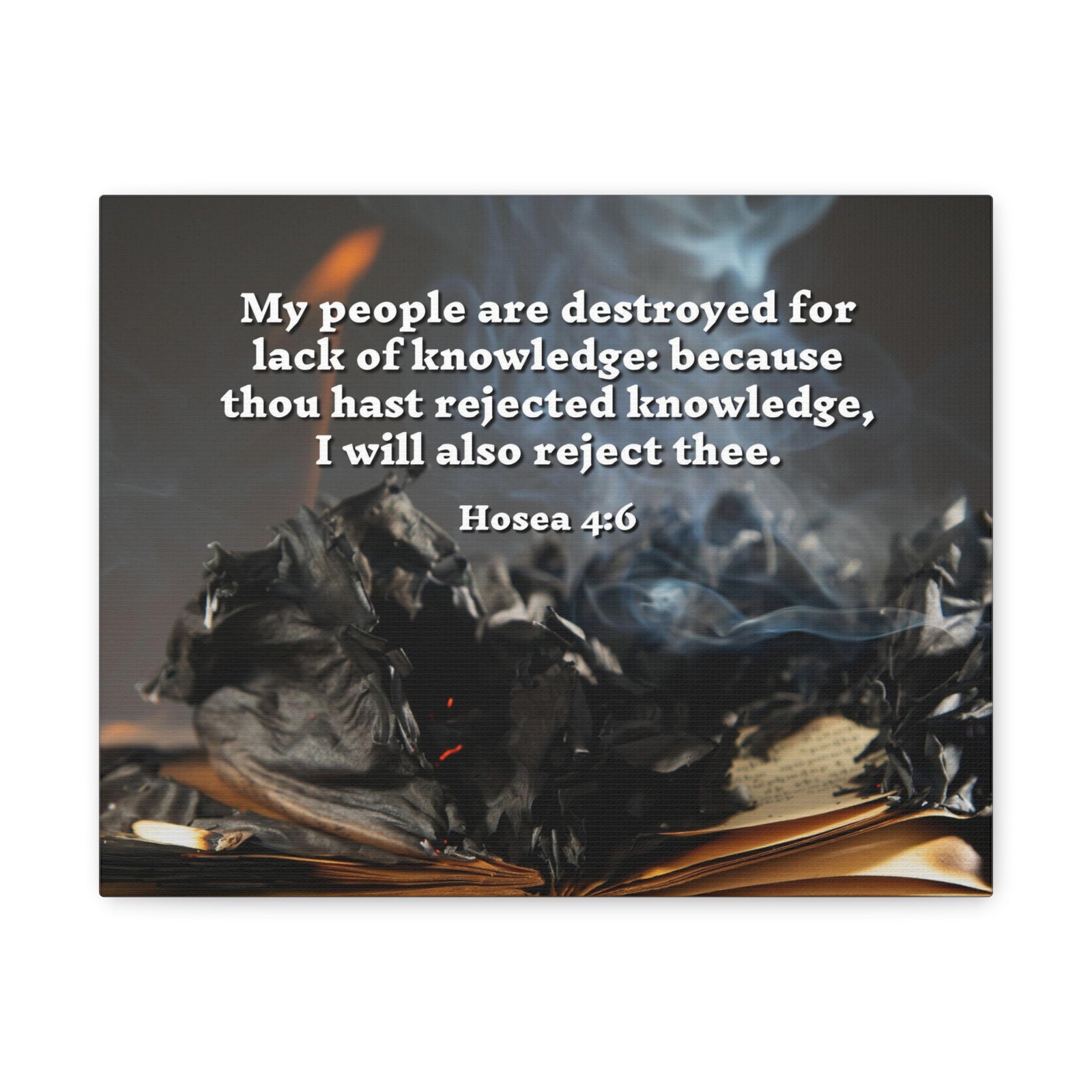 Scripture Walls My People Hosea 4:6 Bible Verse Canvas Christian Wall Art Ready to Hang-Express Your Love Gifts