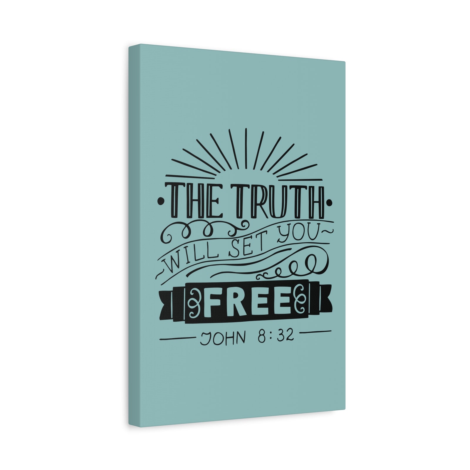 Scripture Walls The Truth Will Set You Free John 8:32 Christian Wall Art Bible Verse Print Ready To Hang-Express Your Love Gifts