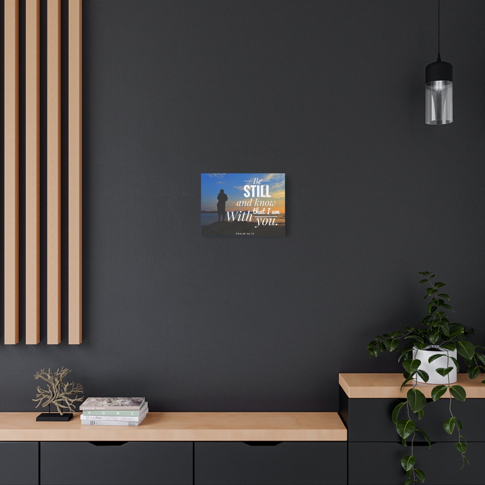 Scripture Walls I Am With You Psalm 46:10 Bible Verse Canvas Christian Wall Art Ready to Hang-Express Your Love Gifts
