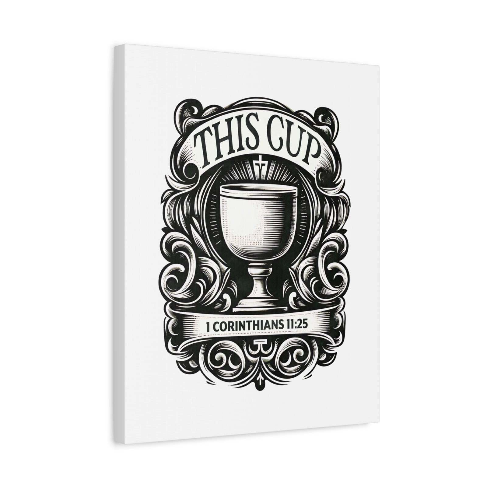 Scripture Walls 1 Corinthians 11:25 This Cup Bible Verse Canvas Christian Wall Art Ready to Hang Unframed-Express Your Love Gifts