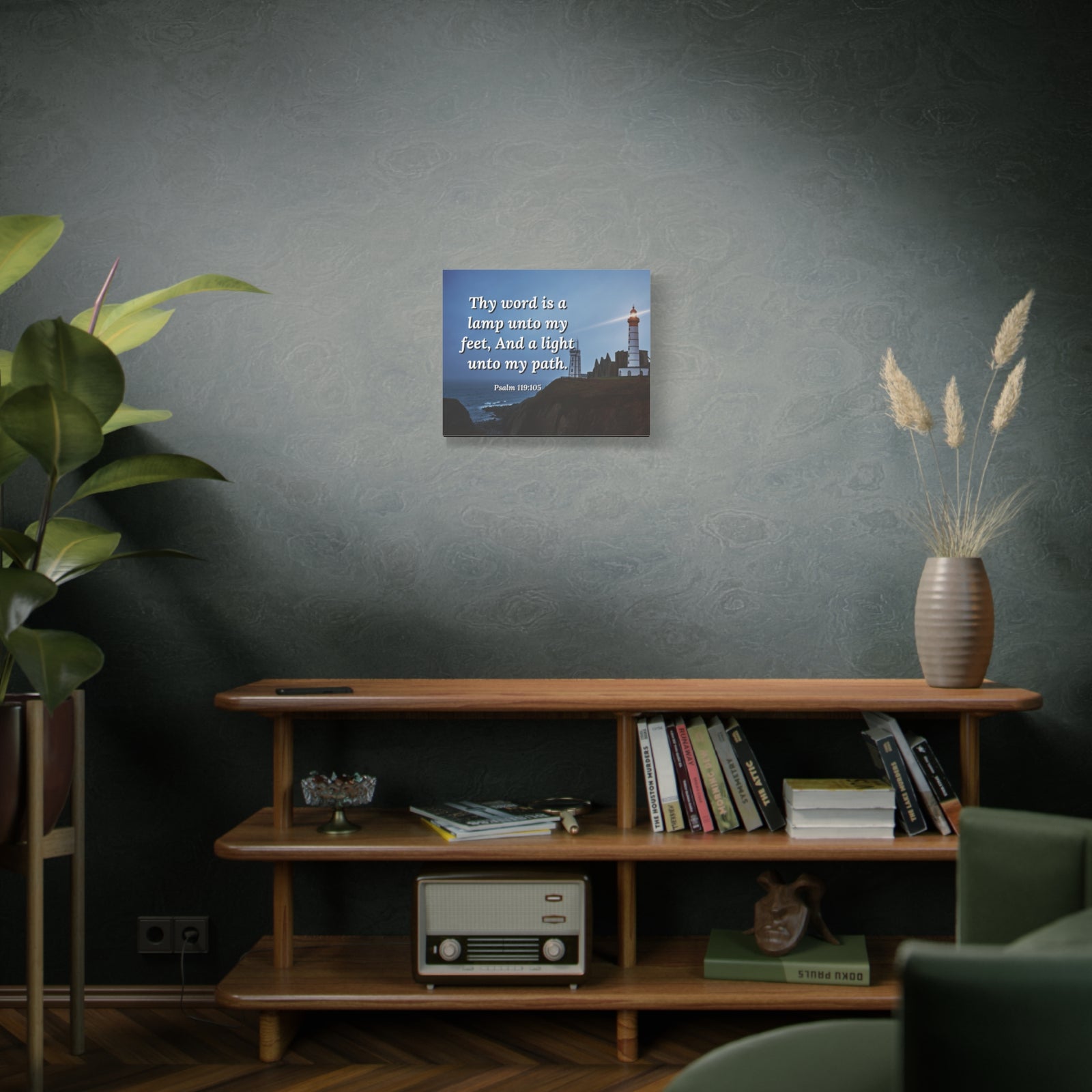 Scripture Walls A Lamp Unto My Feet Psalm 119:105 Bible Verse Canvas Christian Wall Art Ready to Hang-Express Your Love Gifts
