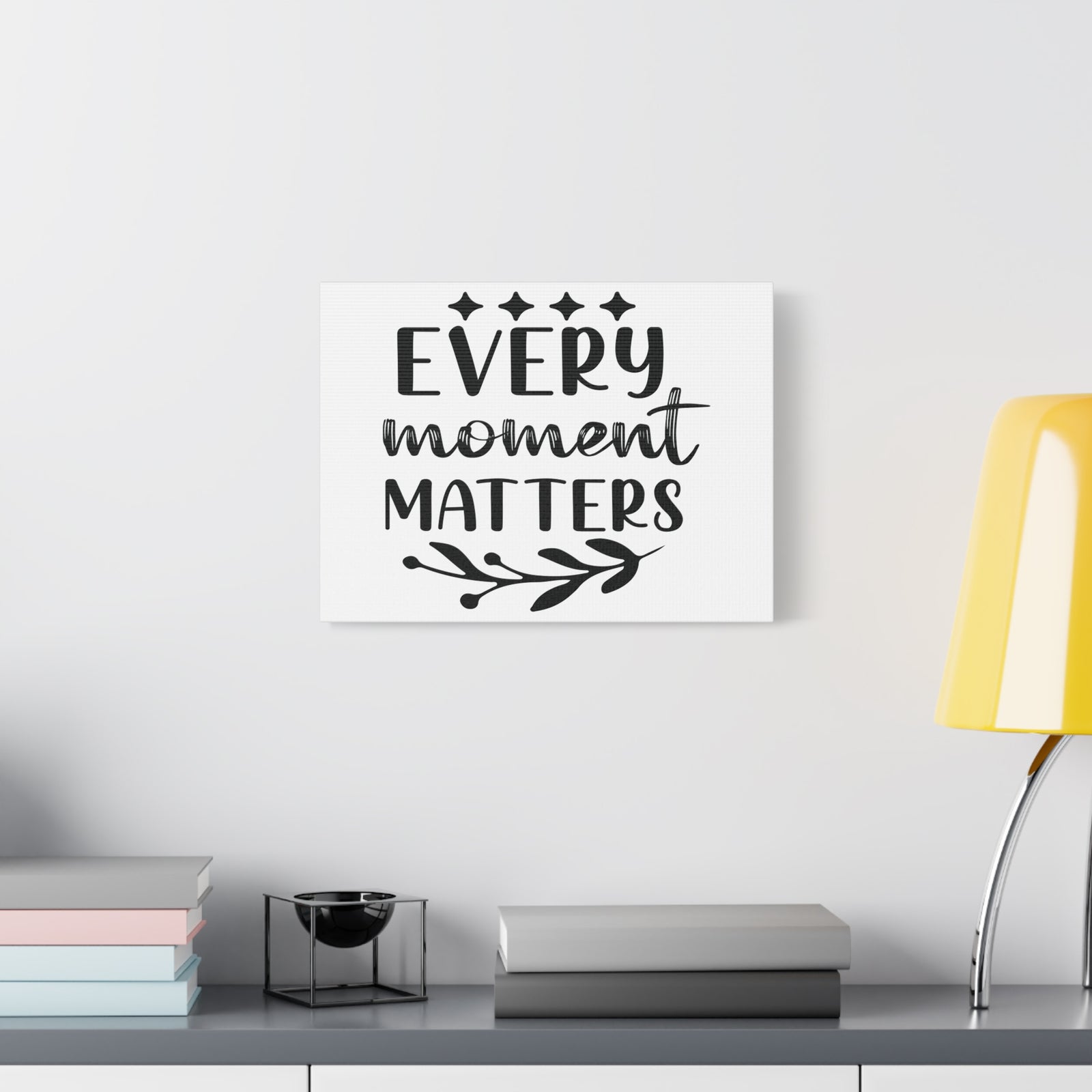 Inspirational Quote Canvas Every Moment Matters Wall Art Motivational Motto Inspiring Posters Prints Artwork Decor Ready to Hang-Express Your Love Gifts