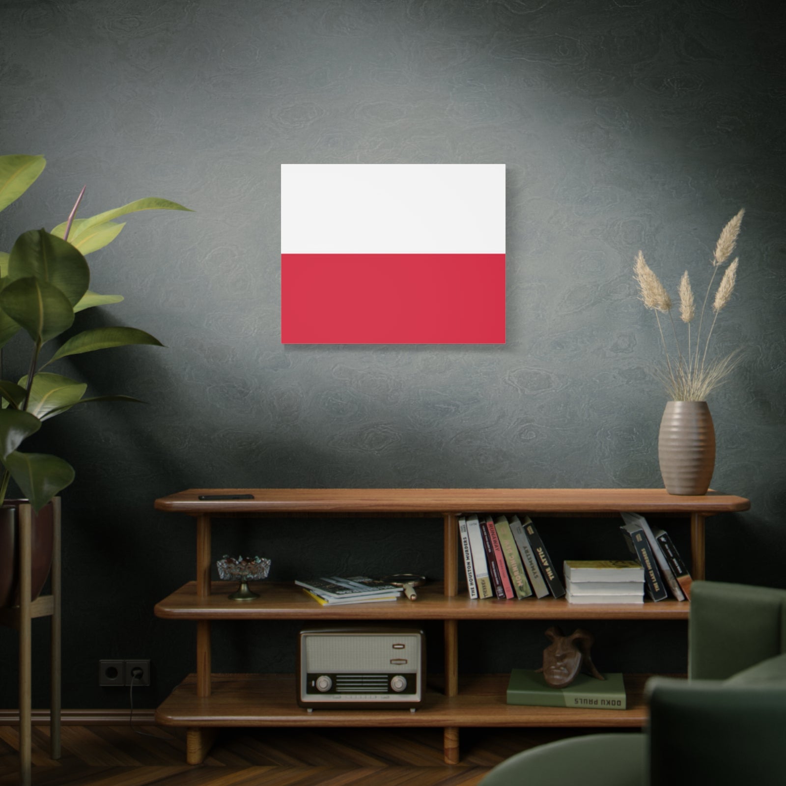 Poland Country Flag Canvas Vibrant Wall Art Unframed Home Decor-Express Your Love Gifts