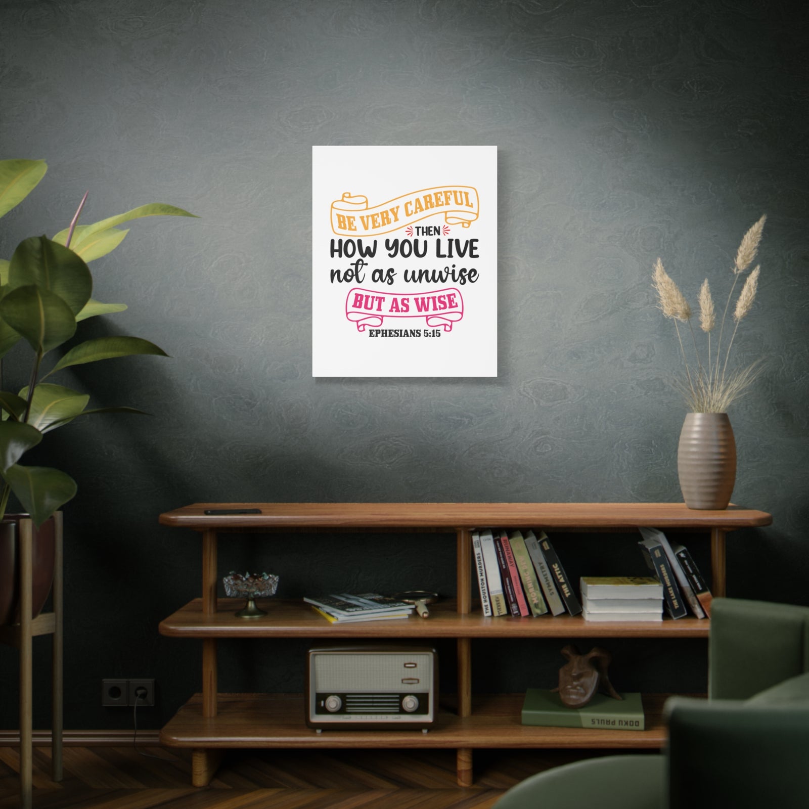Scripture Canvas As Wise Ephesians 5:15 Christian Wall Art Bible Verse Print Ready to Hang-Express Your Love Gifts