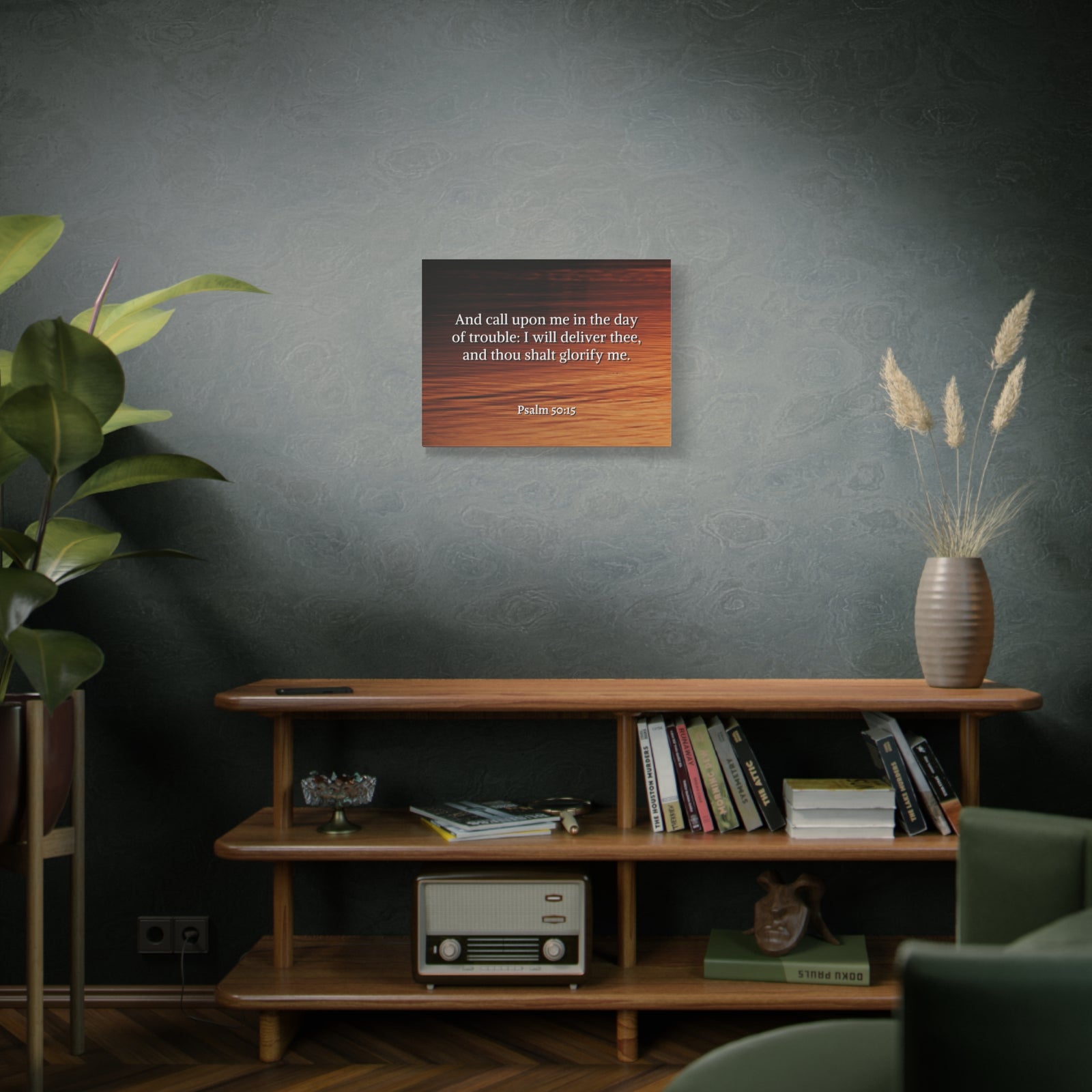 Scripture Walls Call On Me Psalm 50:15 Bible Verse Canvas Christian Wall Art Ready to Hang-Express Your Love Gifts