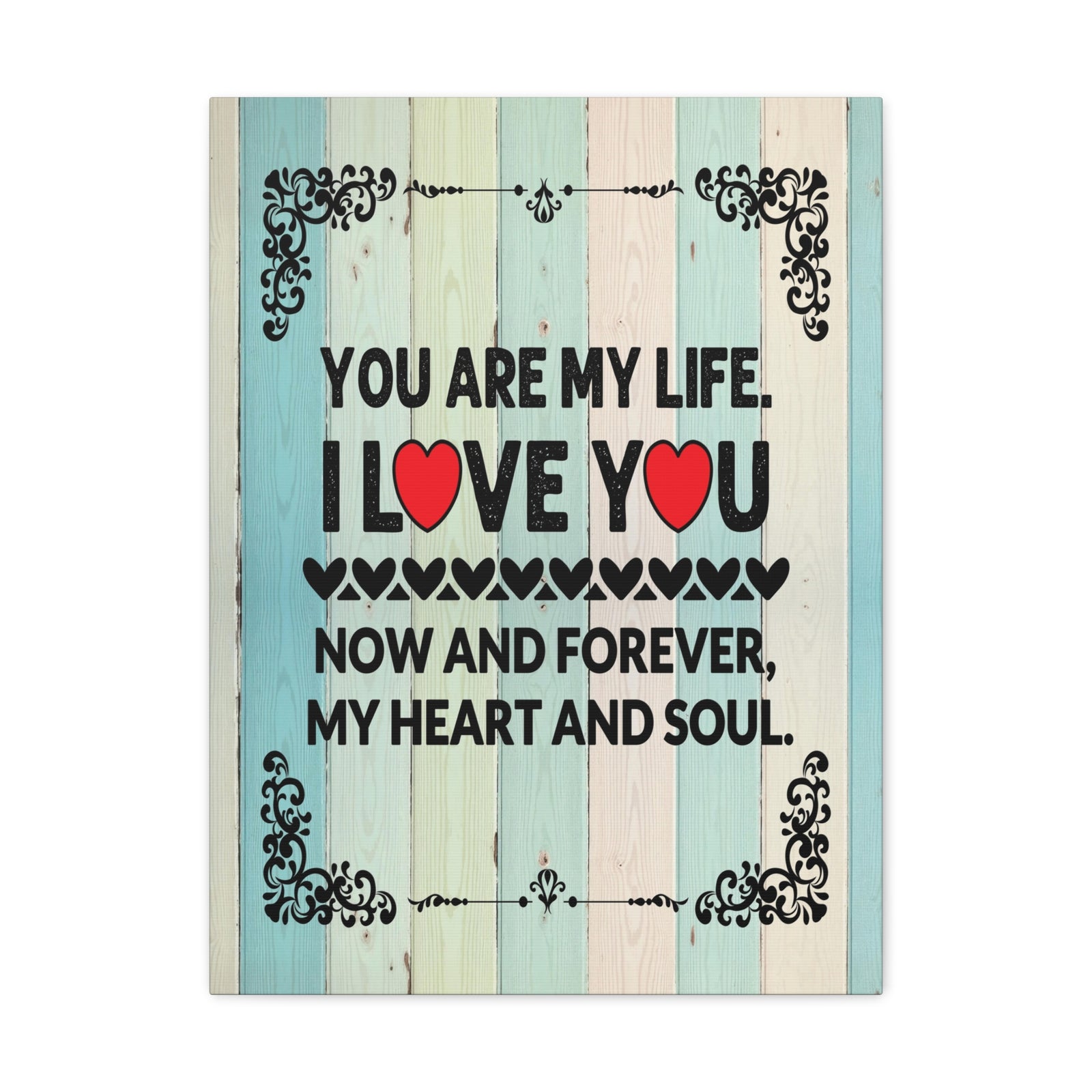 To My Wife You Are My Life Canvas Wall Art – Heartfelt Romantic Gift for Home Decor-Express Your Love Gifts