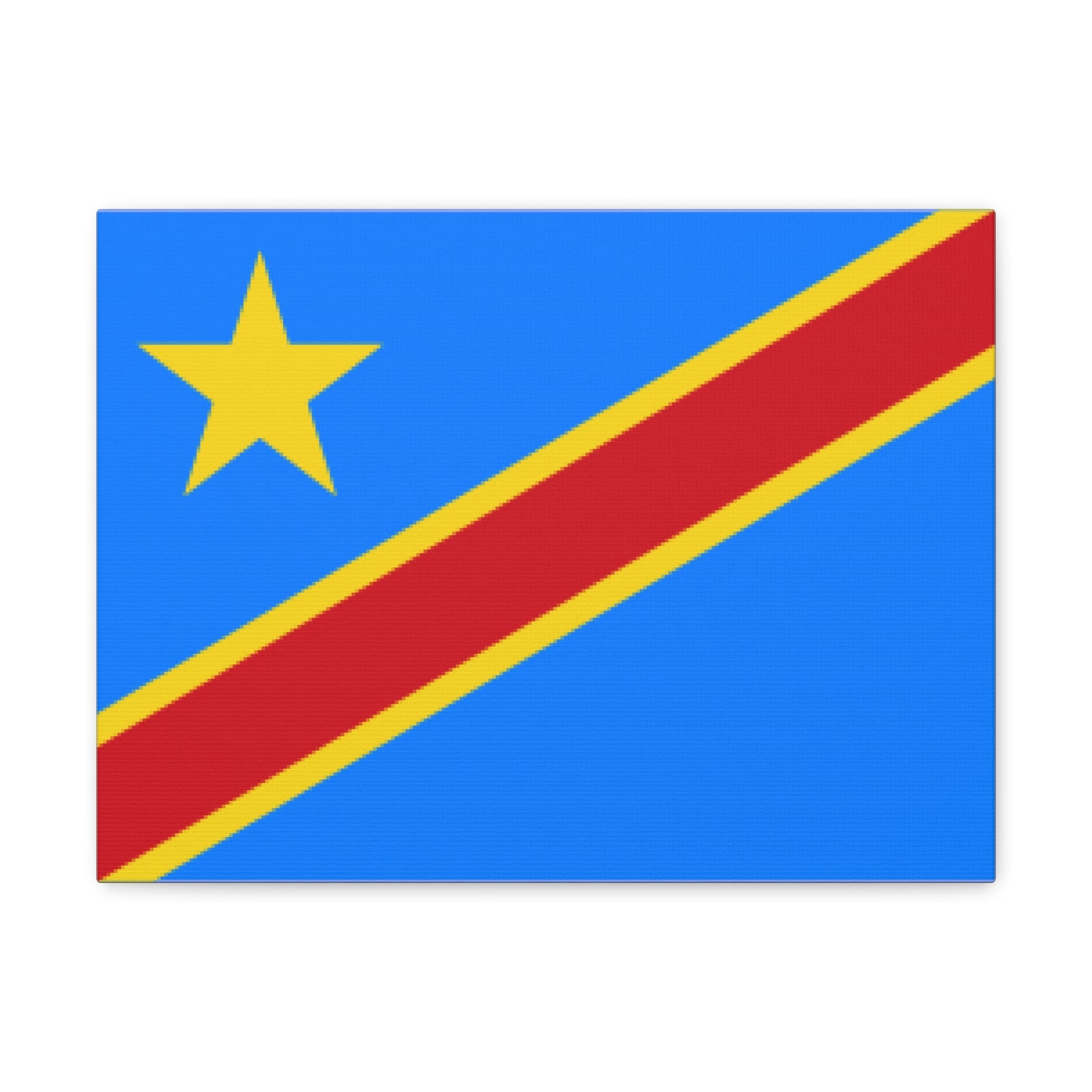 DR Congo Country Flag Canvas Vibrant Wall Art Unframed Home Decor-Express Your Love Gifts