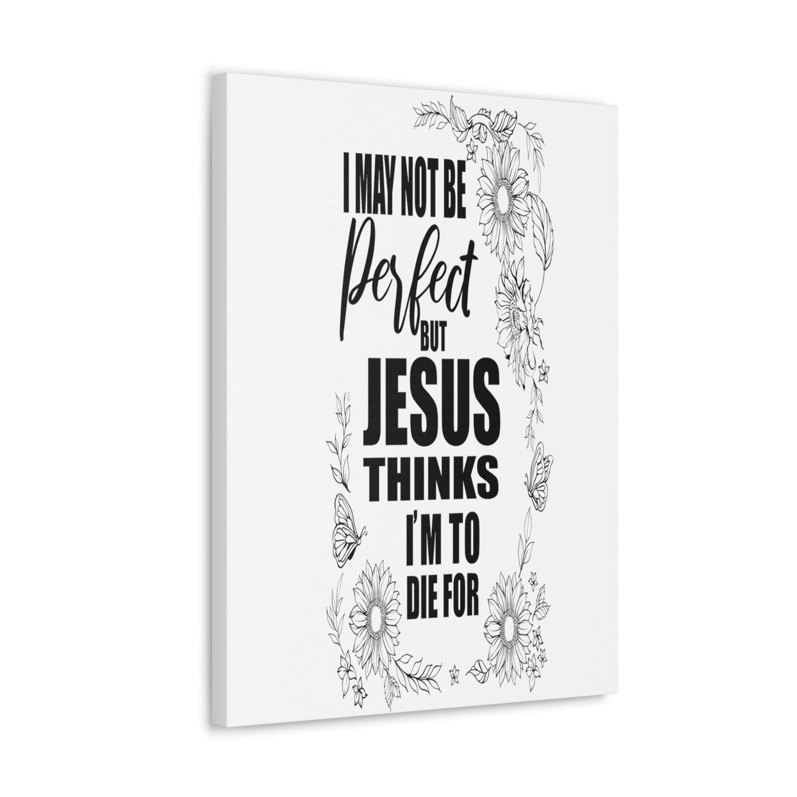Scripture Walls Jesus Thinks Bible Verse Canvas Christian Wall Art Ready to Hang Unframed-Express Your Love Gifts