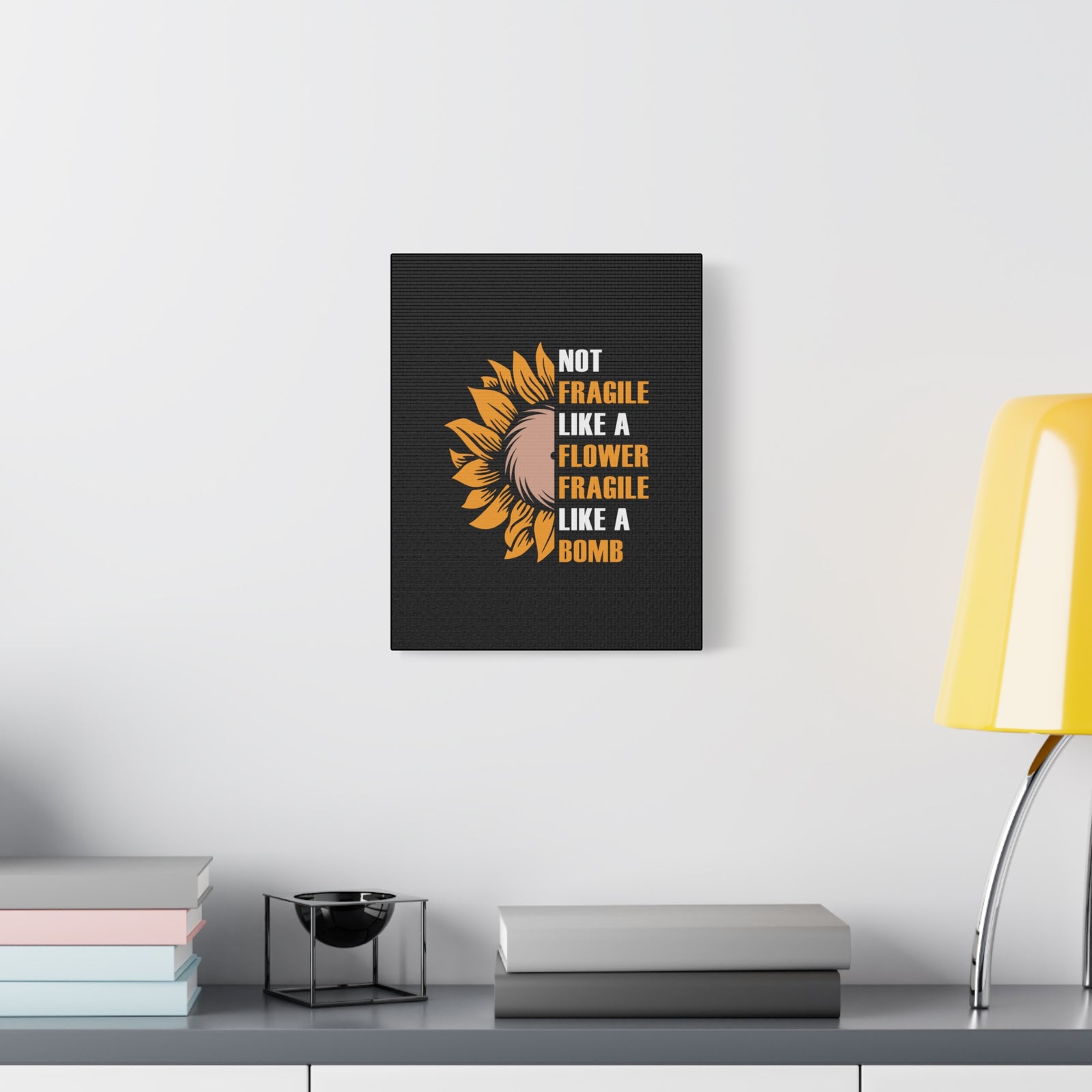 Inspirational Quote Canvas Flower Wall Art Motivational Motto Inspiring Prints Artwork Decor Ready to Hang-Express Your Love Gifts