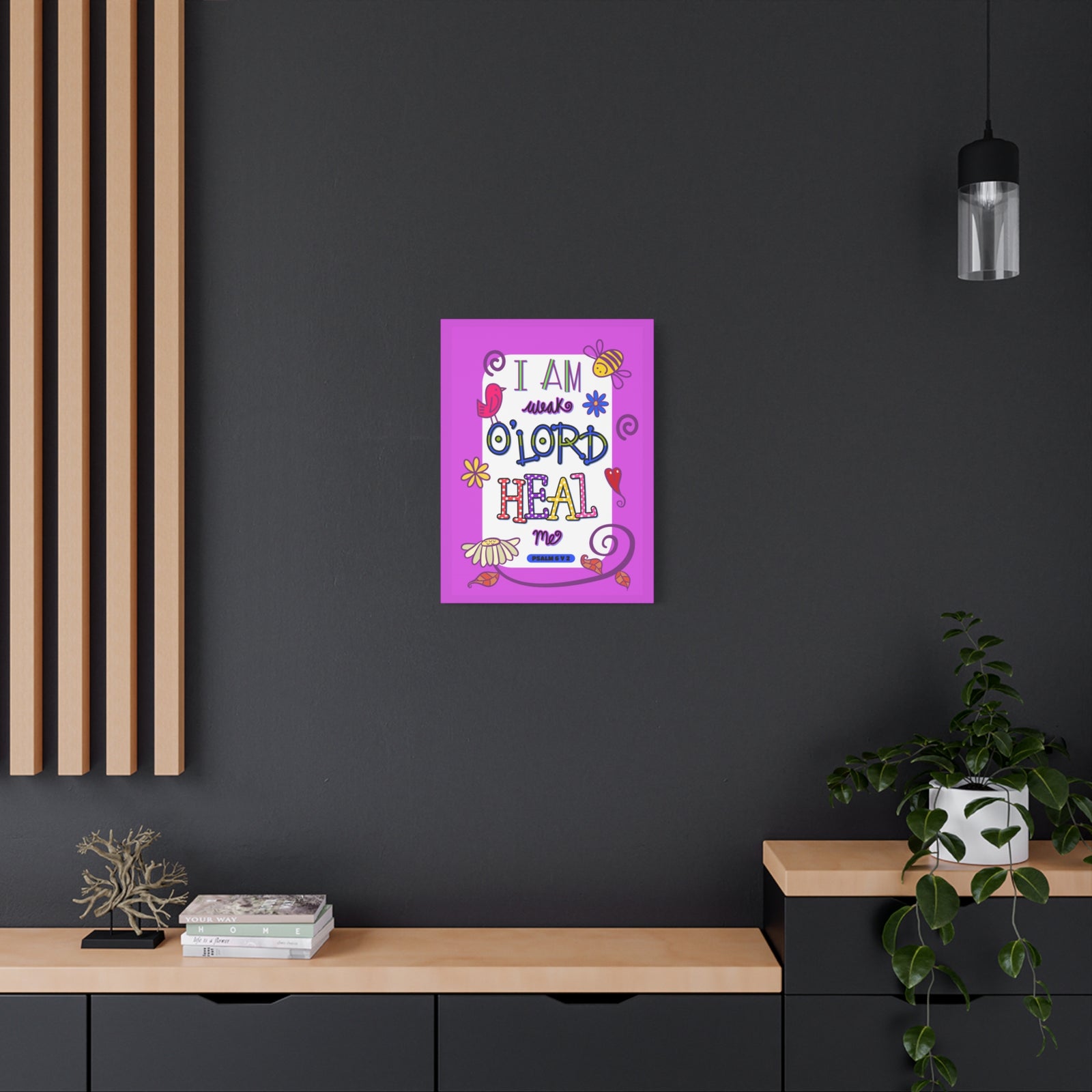 Scripture Walls Lord Heal Me Psalm 6:2 Bible Verse Canvas Christian Wall Art Ready to Hang-Express Your Love Gifts