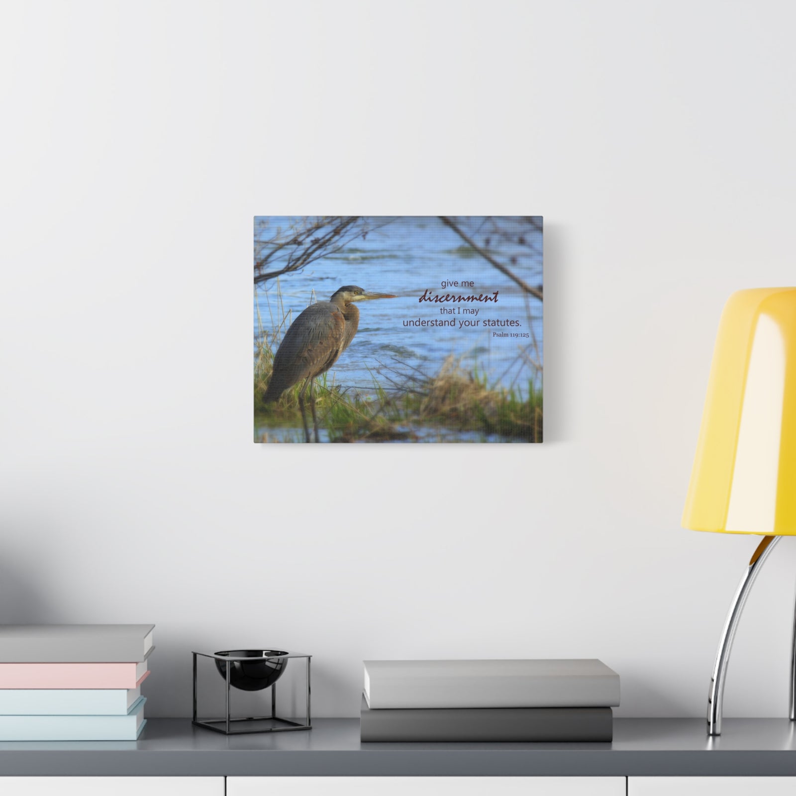 Scripture Canvas Understand Your Statutes Psalm 119:125 Christian Wall Art Bible Verse Print Ready to Hang-Express Your Love Gifts