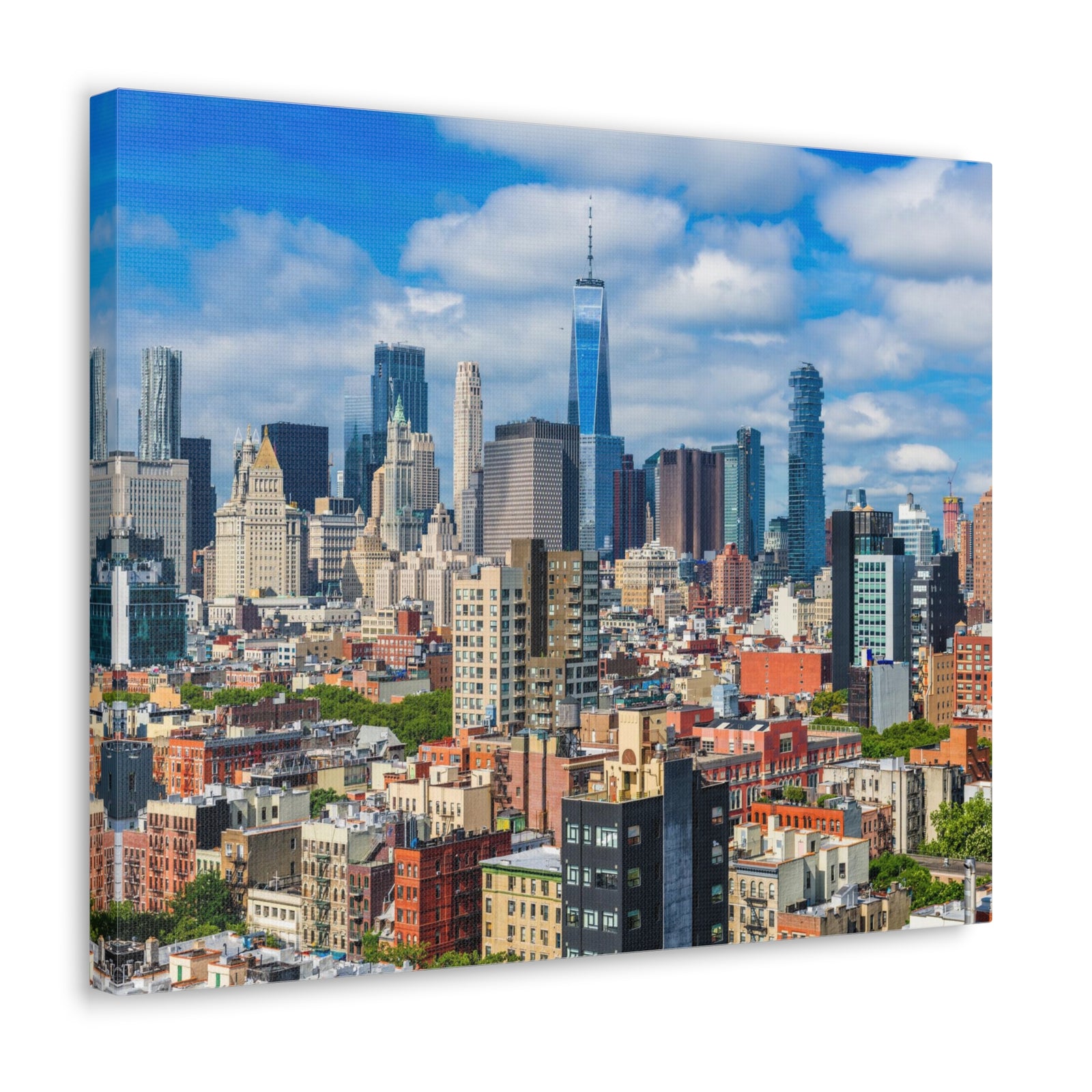 New York Daytime Skyline Canvas Artwork High-Quality Breathtaking Stunning Cityscape for Home Decor Ready to Hang-Express Your Love Gifts