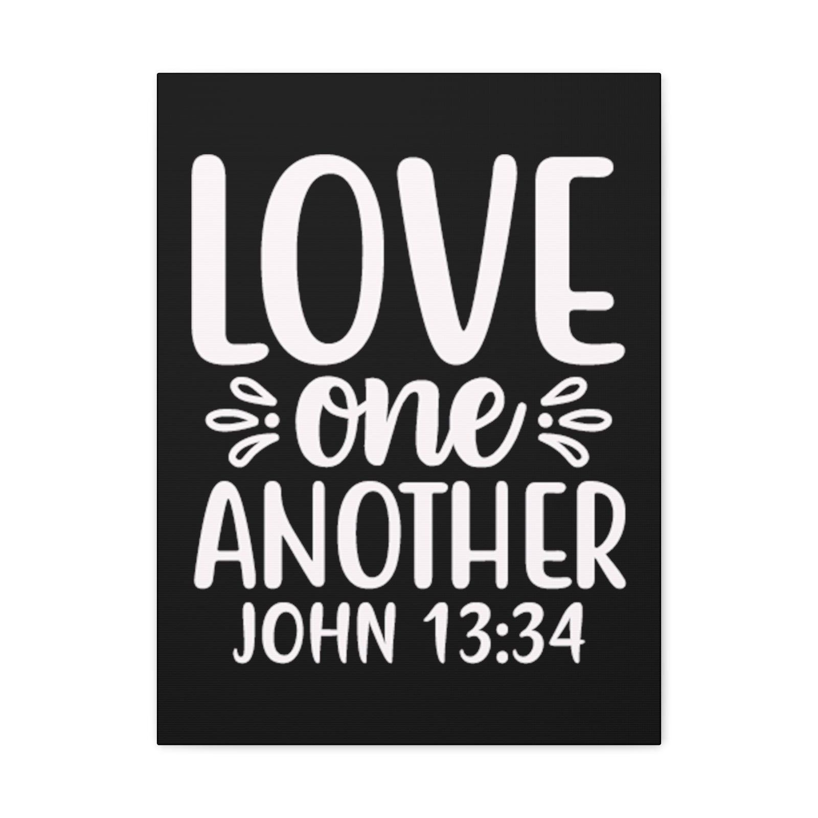 Scripture Walls John 13:34 Love One Another Bible Verse Canvas Christian Wall Art Ready to Hang Unframed-Express Your Love Gifts