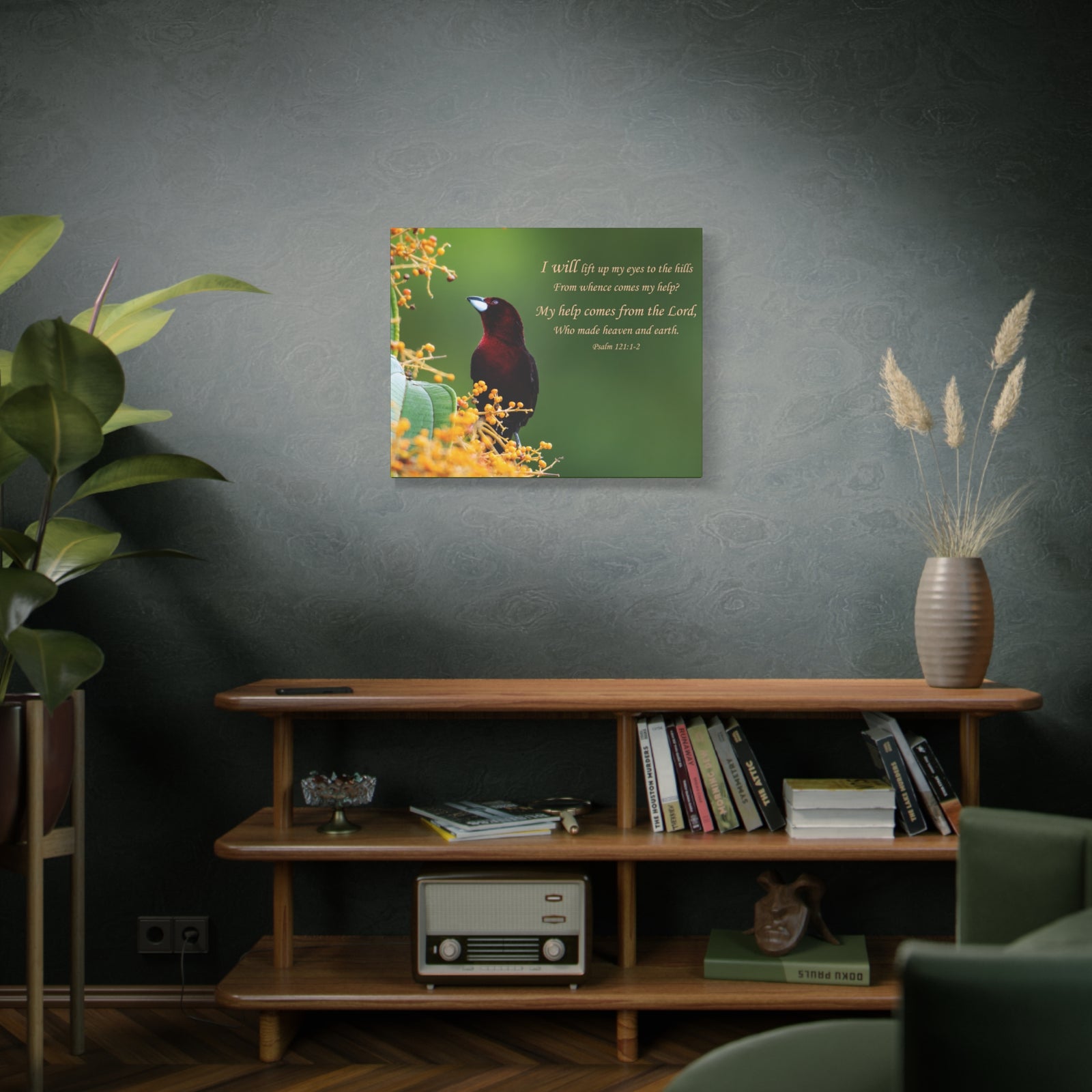 Scripture Canvas Comes From The Lord Psalm 121:1-2 Christian Wall Art Bible Verse Print Ready to Hang-Express Your Love Gifts