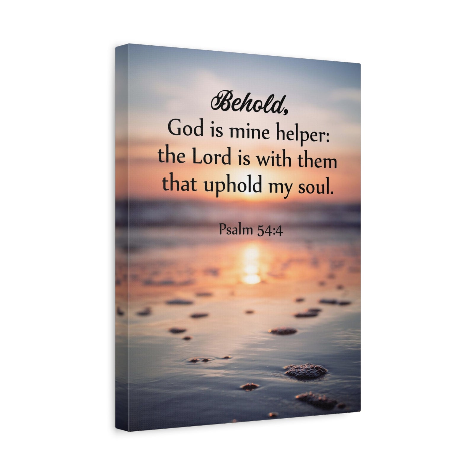 Scripture Canvas Uphold My Soul Psalm 54:4 Christian Wall Art Bible Verse Print Ready to Hang-Express Your Love Gifts