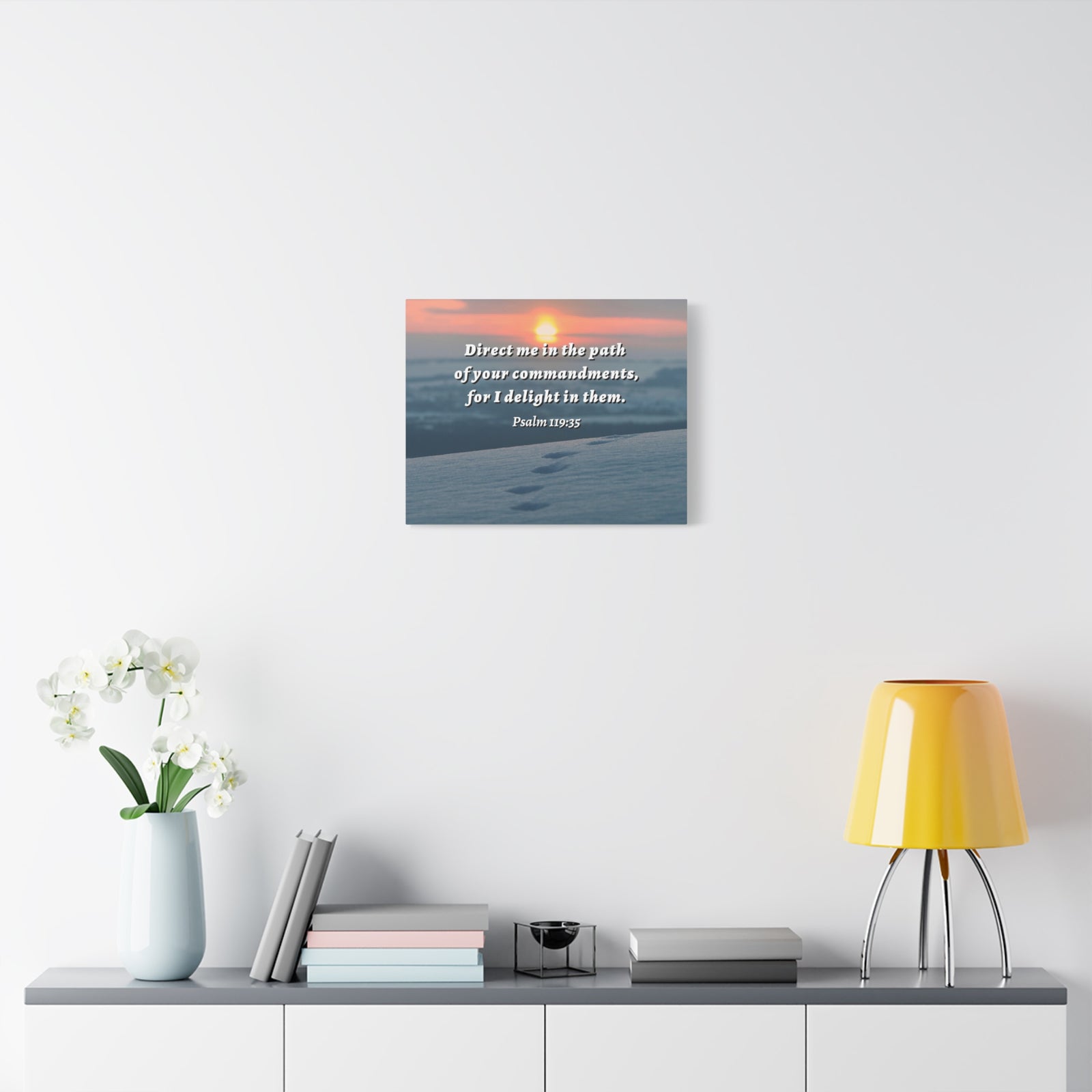 Scripture Walls Direct Me In The Path Psalm 119:35 Bible Verse Canvas Christian Wall Art Ready to Hang-Express Your Love Gifts