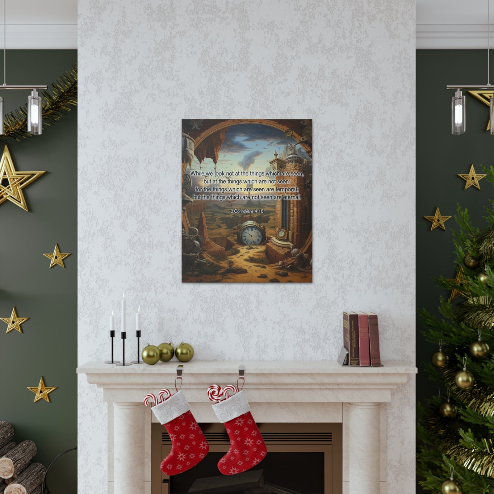 Scripture Walls Temporal 2 Corinthians 4:18 Christian Wall Art Print Ready to Hang Unframed-Express Your Love Gifts