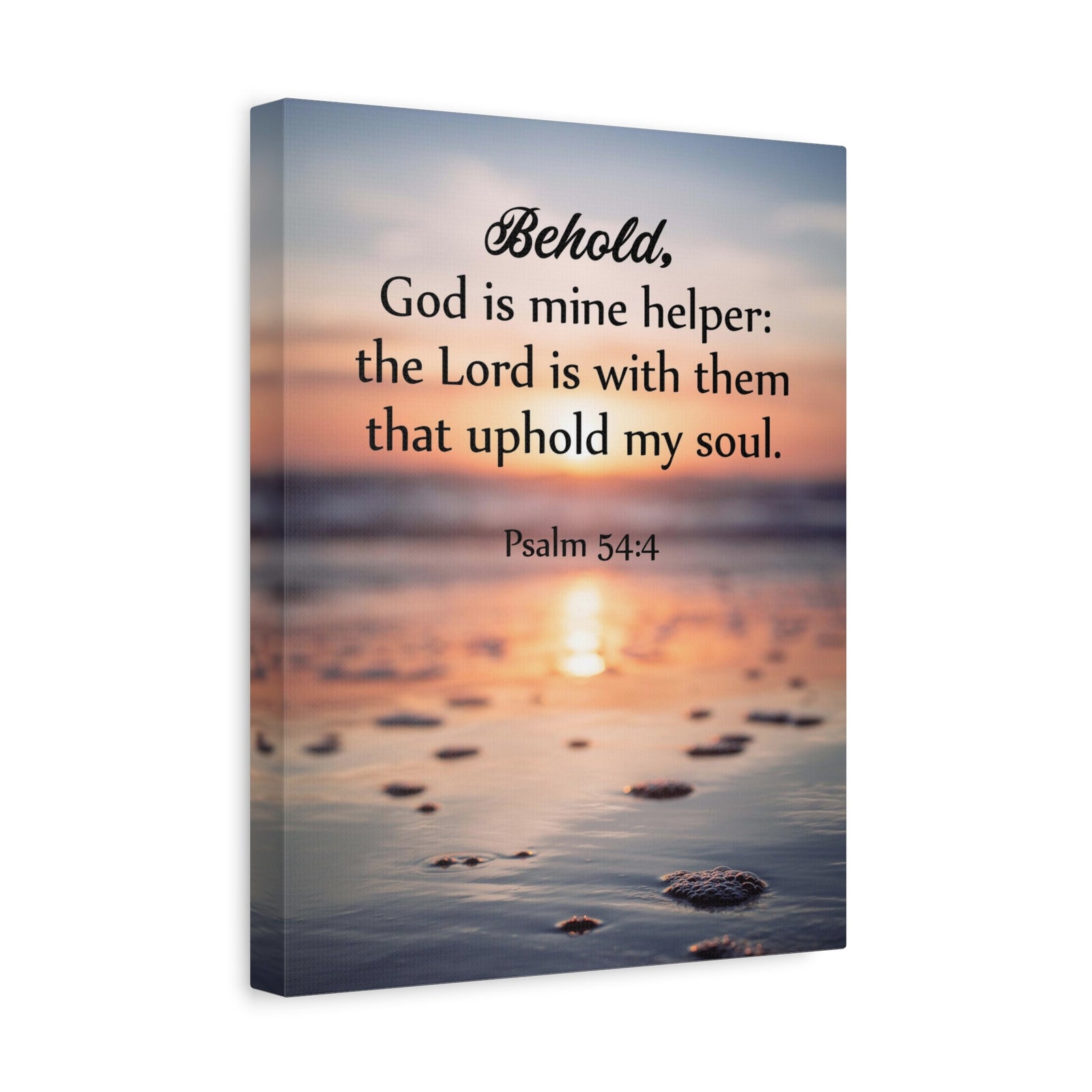 Scripture Canvas Uphold My Soul Psalm 54:4 Christian Wall Art Bible Verse Print Ready to Hang-Express Your Love Gifts