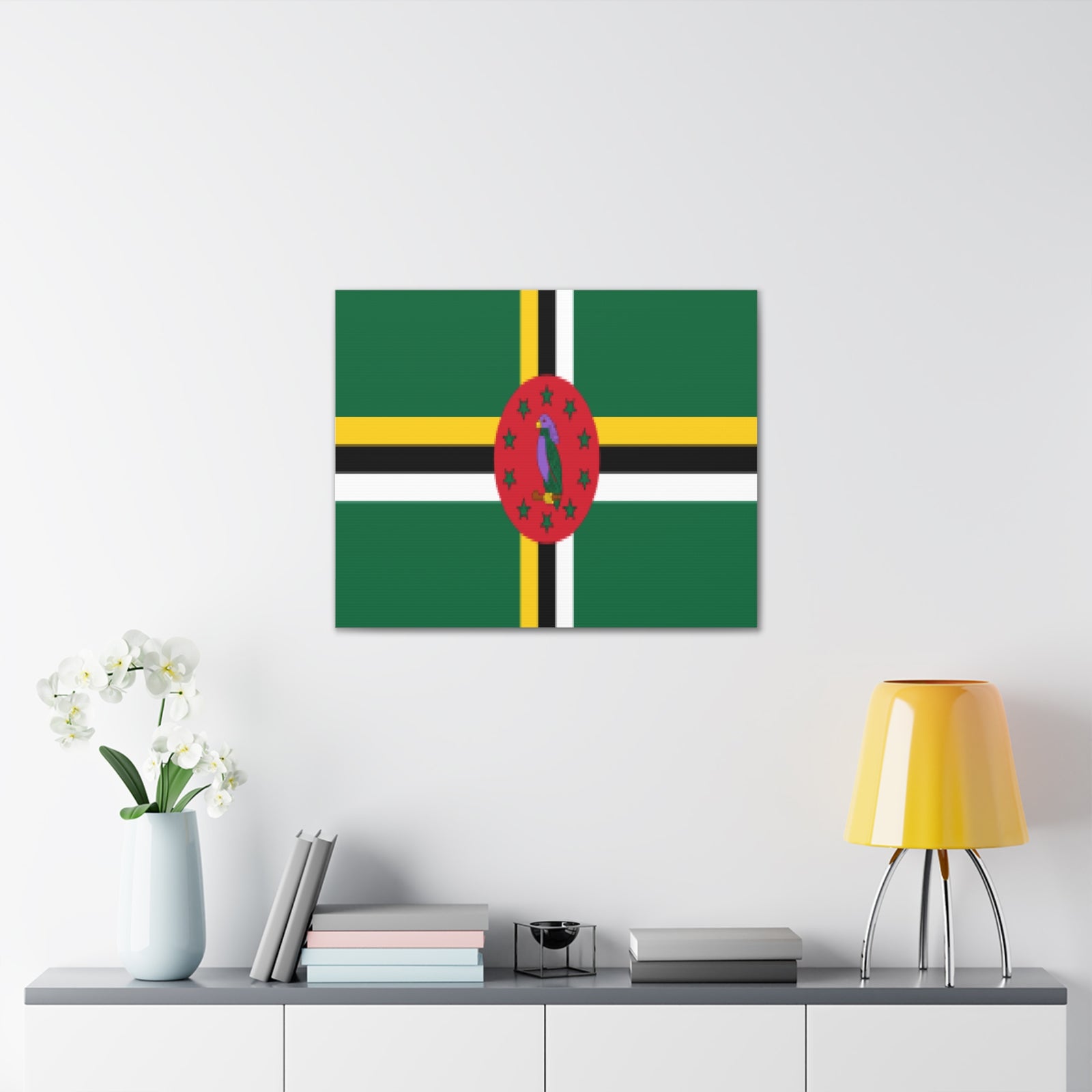 Dominica Country Flag Canvas Vibrant Wall Art Unframed Home Decor-Express Your Love Gifts