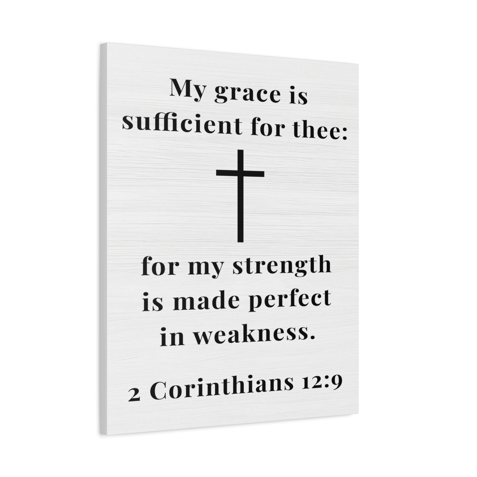 Scripture Walls 2 Corinthians 12:9 My Grace is Sufficient Bible Verse Canvas Christian Wall Art Ready to Hang Unframed-Express Your Love Gifts