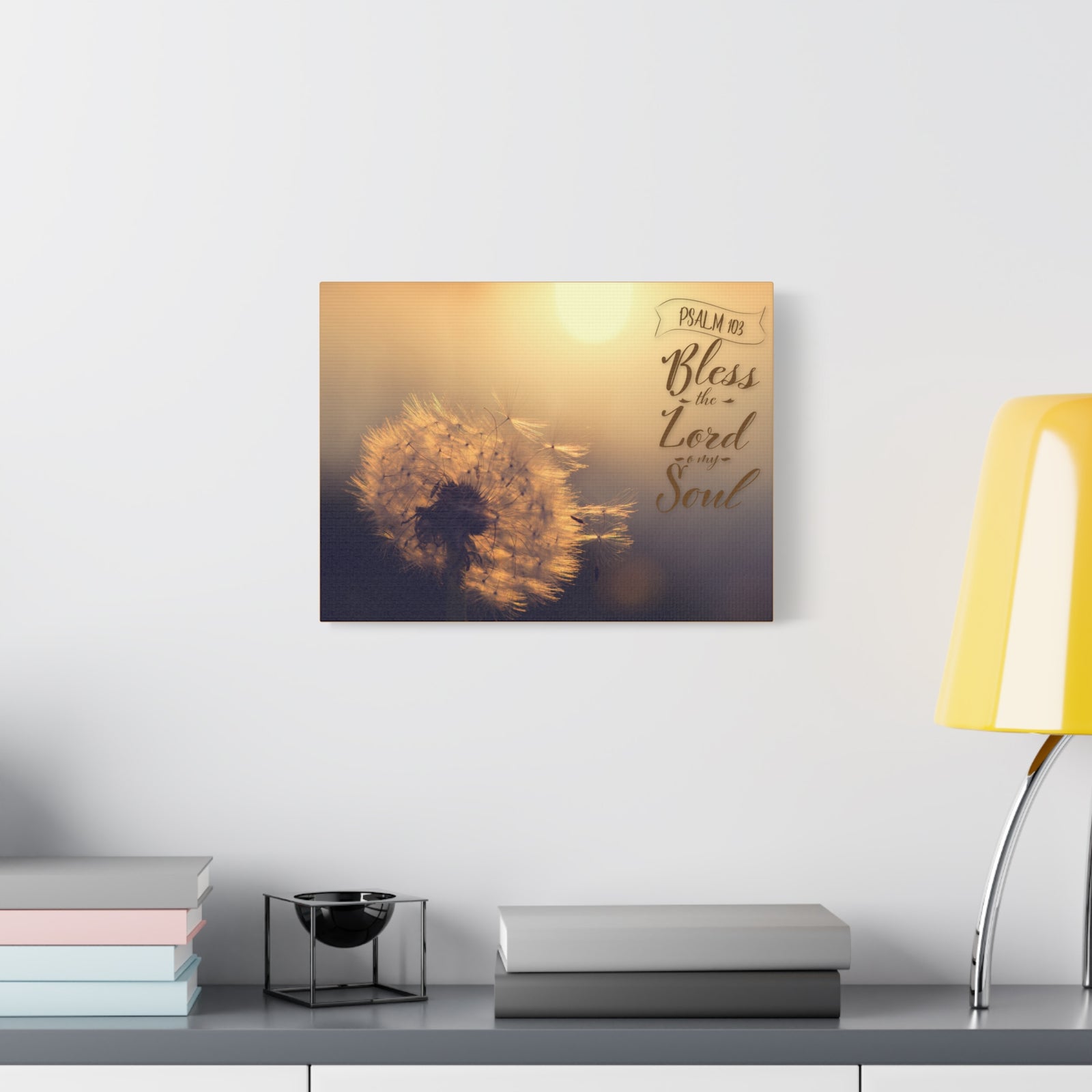 Scripture Walls Bless The Lord Psalm 103 Bible Verse Canvas Christian Wall Art Ready to Hang-Express Your Love Gifts