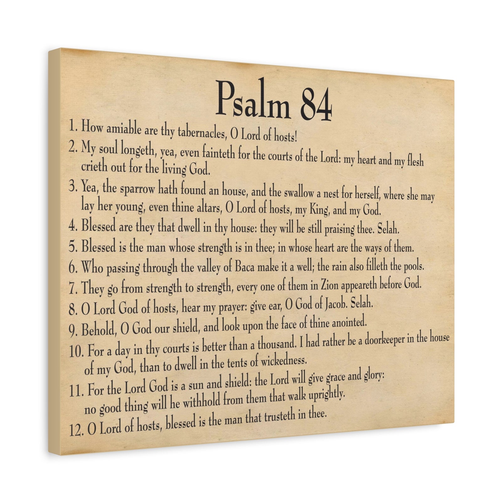 Scripture Walls Dwelling In God's Presence Psalm 84:4 Christian Wall Art Bible Verse Print Ready to Hang-Express Your Love Gifts