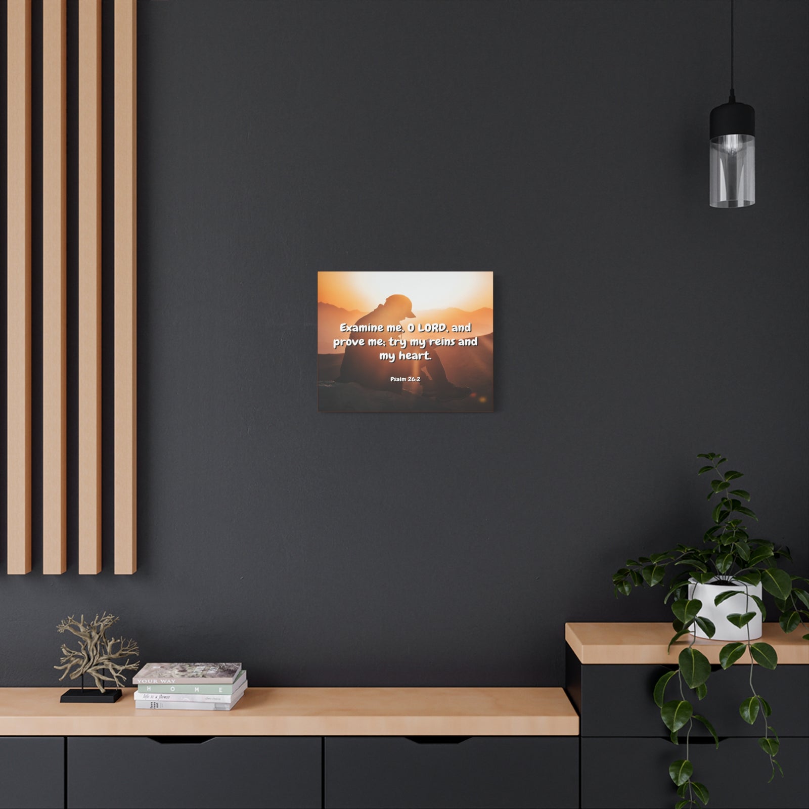 Scripture Canvas Prove Me Psalms 26:2 Christian Wall Art Bible Verse Print Ready to Hang-Express Your Love Gifts