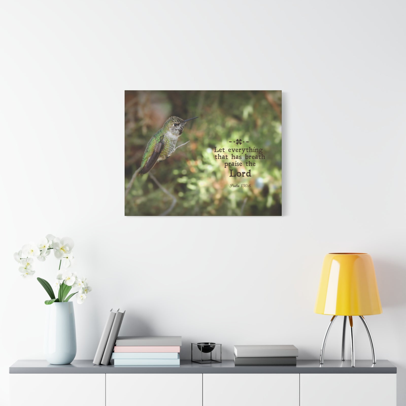 Scripture Walls Praise The Lord Psalm 150:6 Bible Verse Canvas Christian Wall Art Bible Verse Print Ready To Hang-Express Your Love Gifts