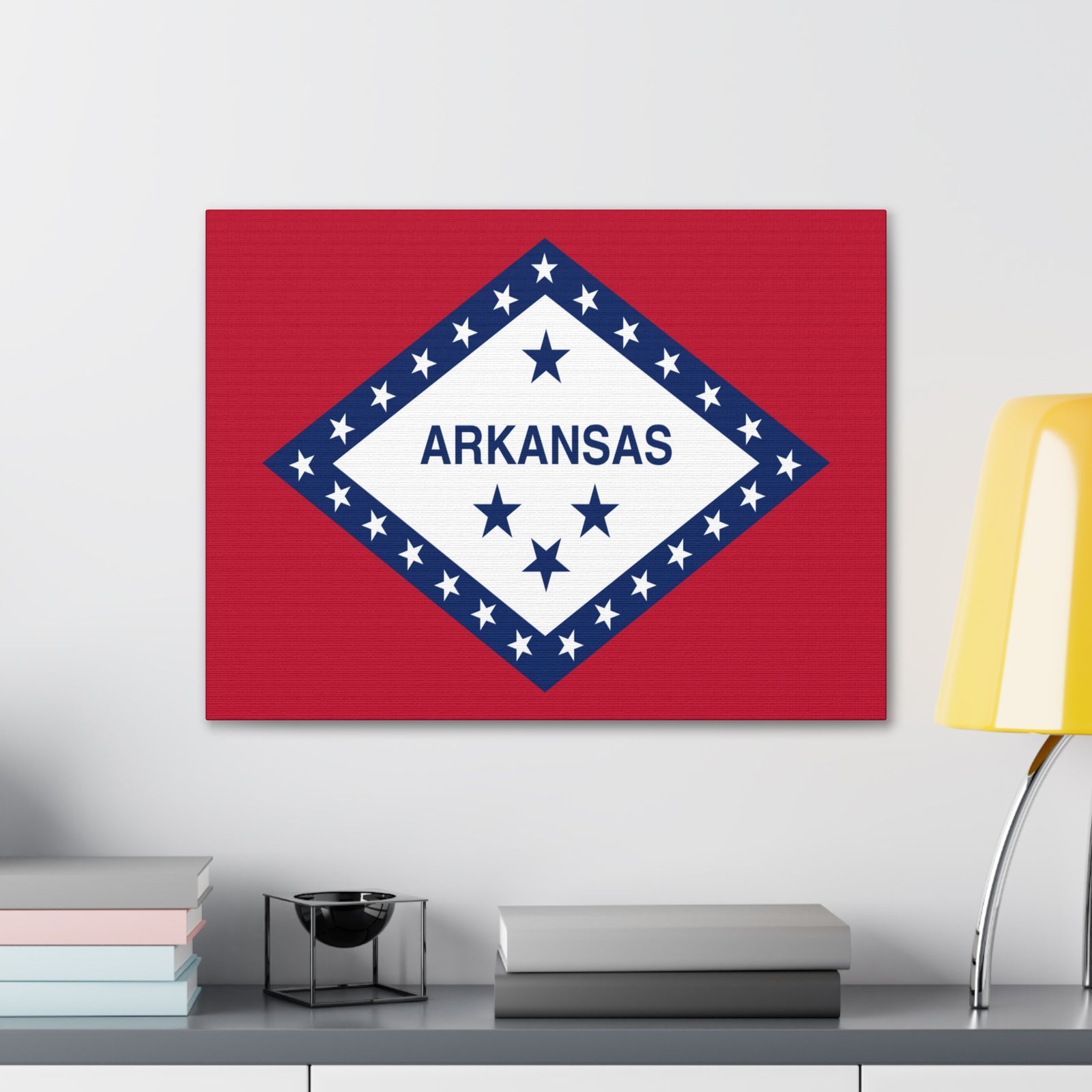 Arkansas State Flag Canvas Vibrant Wall Art Unframed Home Decor-Express Your Love Gifts