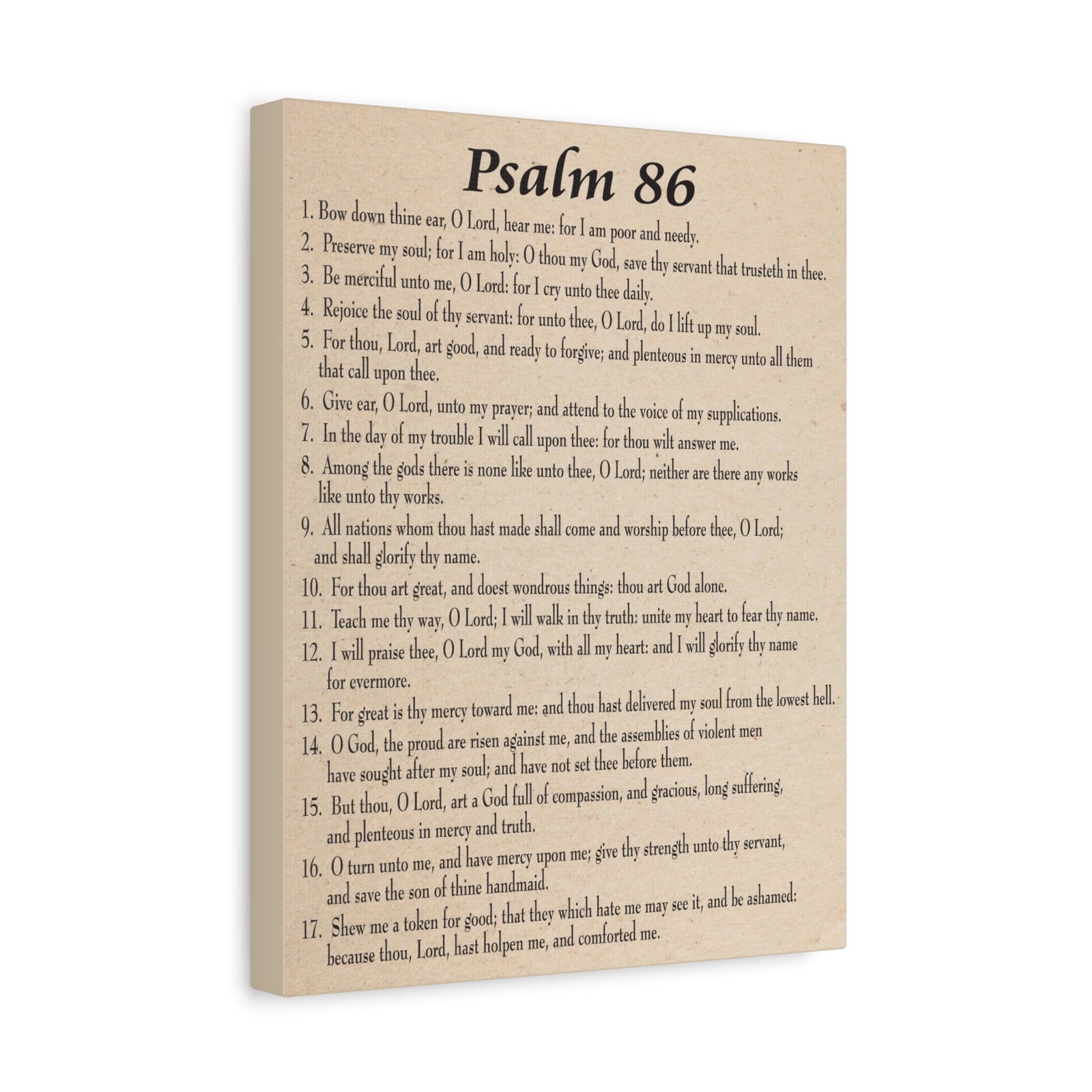 Scripture Walls Praying in Difficult Times Psalm 86:2 Bible Verse Canvas Christian Wall Art Ready to Hang-Express Your Love Gifts