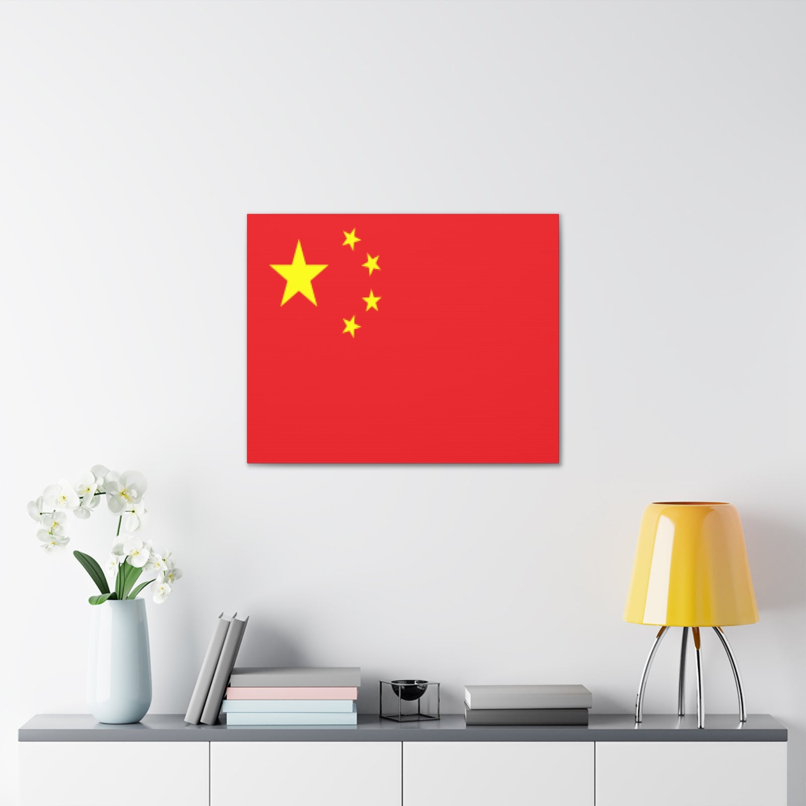 China Country Flag Canvas Vibrant Wall Art Unframed Home Decor-Express Your Love Gifts