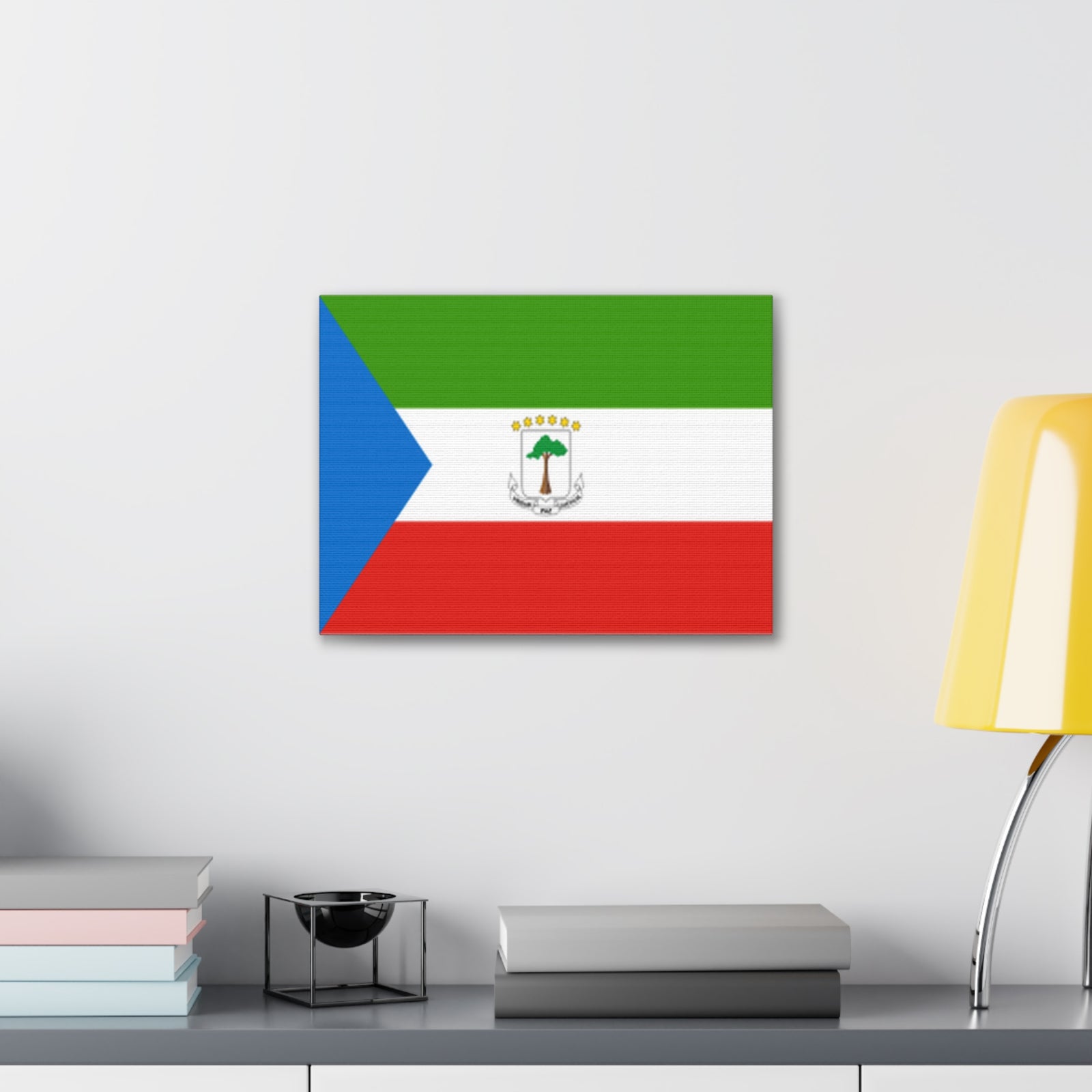 Equatorial Guinea Country Flag Canvas Vibrant Wall Art Unframed Home Decor-Express Your Love Gifts