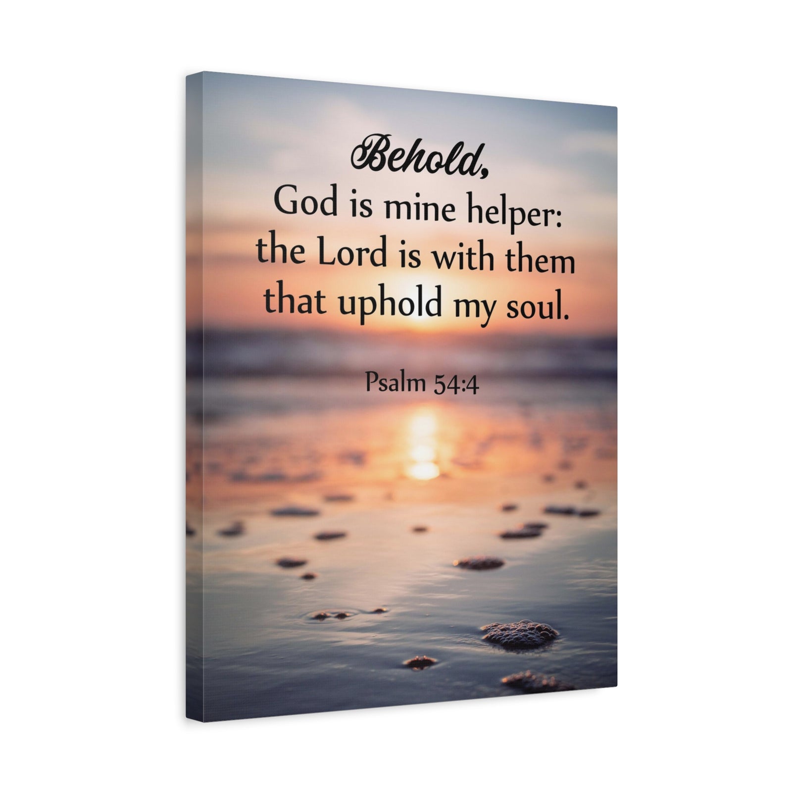 Scripture Canvas Uphold My Soul Psalm 54:4 Christian Wall Art Bible Verse Print Ready to Hang-Express Your Love Gifts