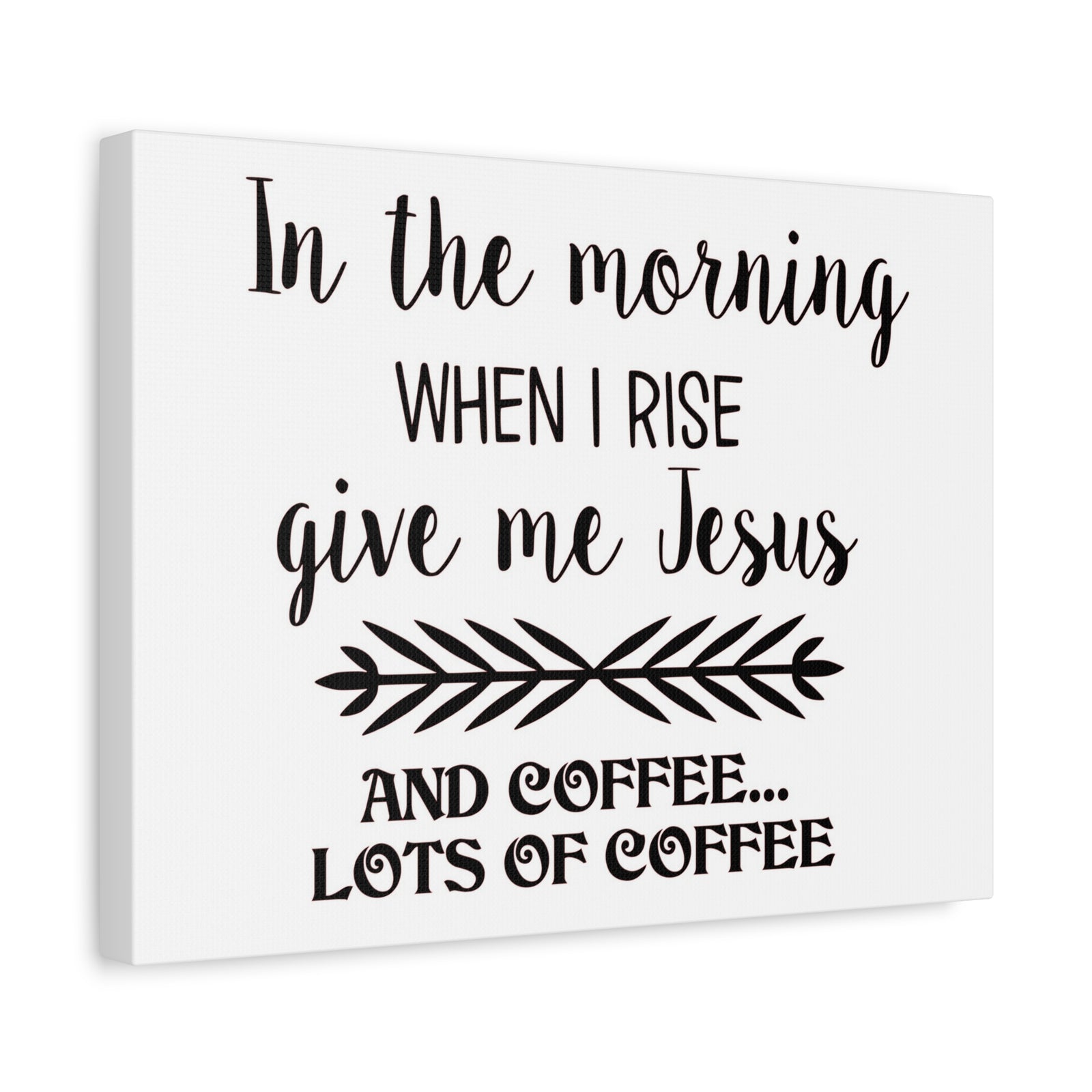 Scripture Canvas In The Morning When I Rise Psalm 59:6 Christian Wall Art Print Ready to Hang-Express Your Love Gifts