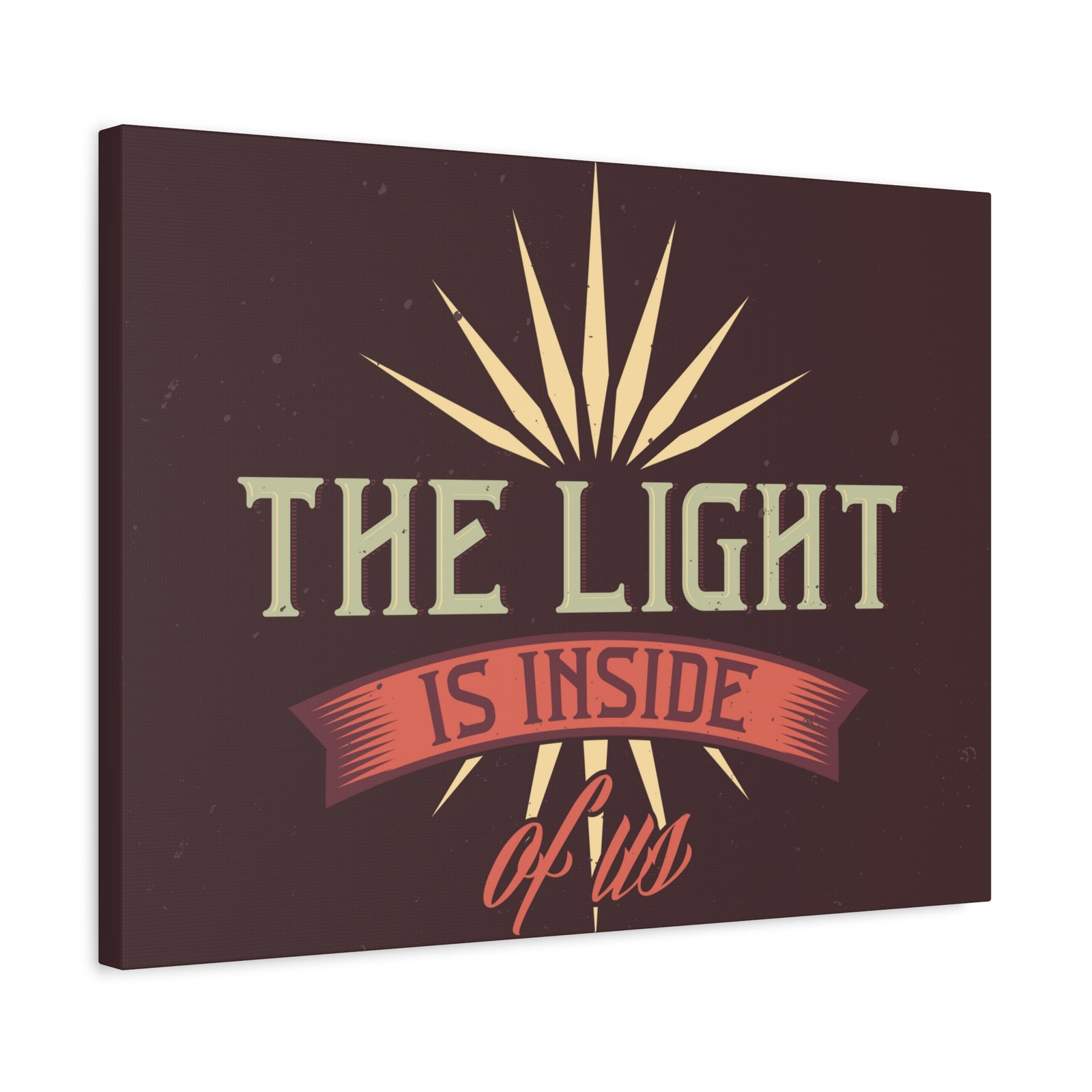 Inspirational Quote Canvas The Light Wall Art Motivational Motto Inspiring Prints Artwork Decor Ready to Hang-Express Your Love Gifts